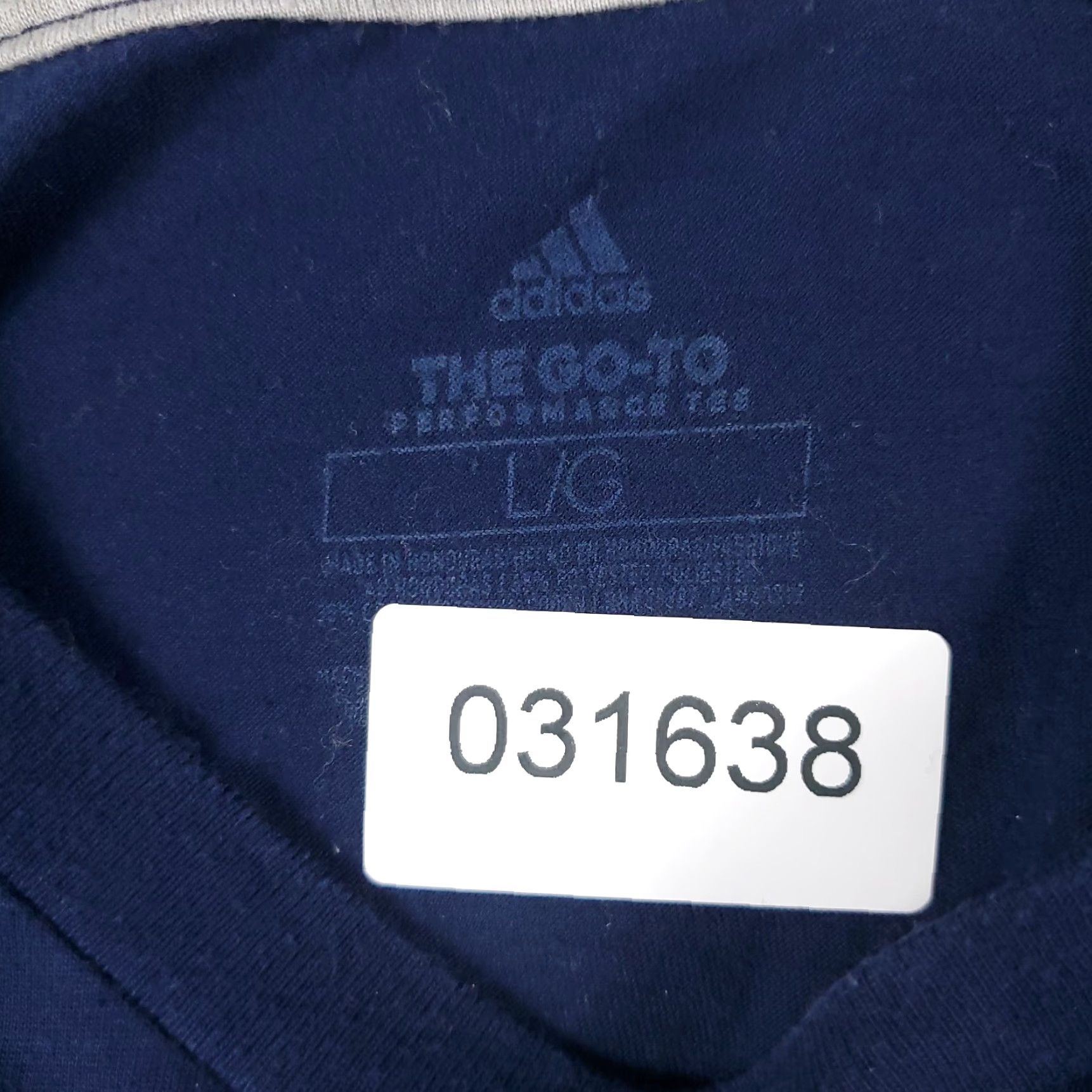 Adidas ADIDAS T Shirt Mens Large Navy Blue New York Casual Short Sleeve Adult Size US L / EU 52-54 / 3 - 8 Thumbnail