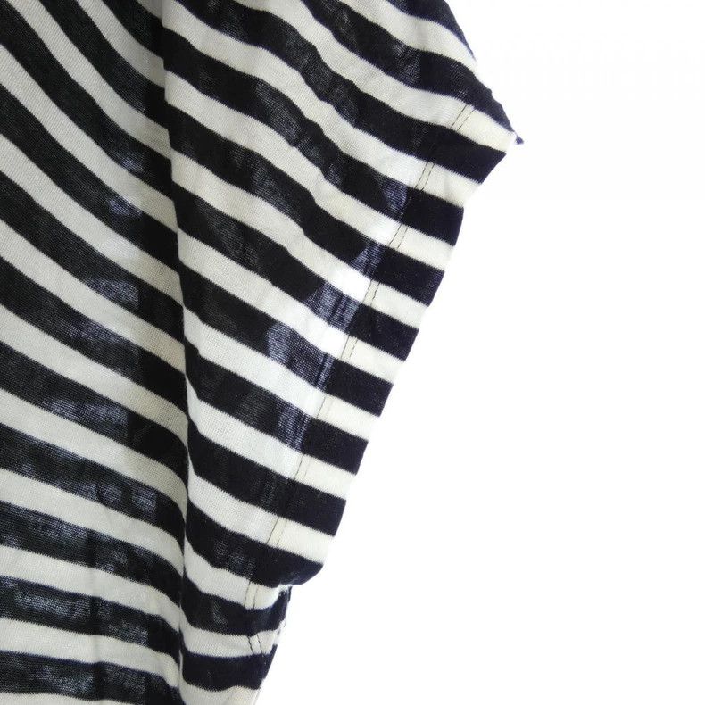 Issey Miyake Issey Miyake size:3 Black and white striped tapered top Size S / US 4 / IT 40 - 3 Thumbnail