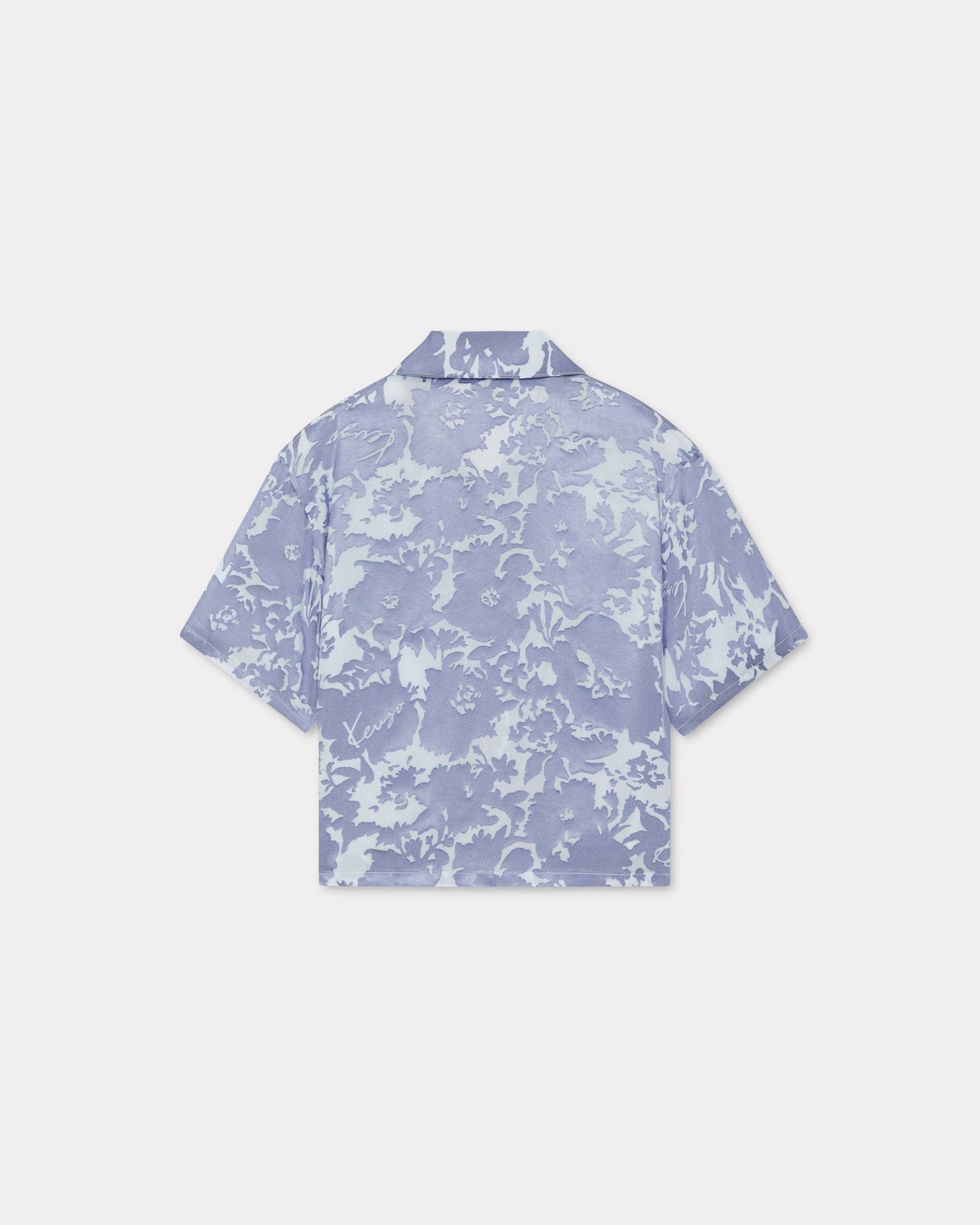 Kenzo o1y1025 Patterned Shirt in Azure Size S / US 4 / IT 40 - 2 Thumbnail