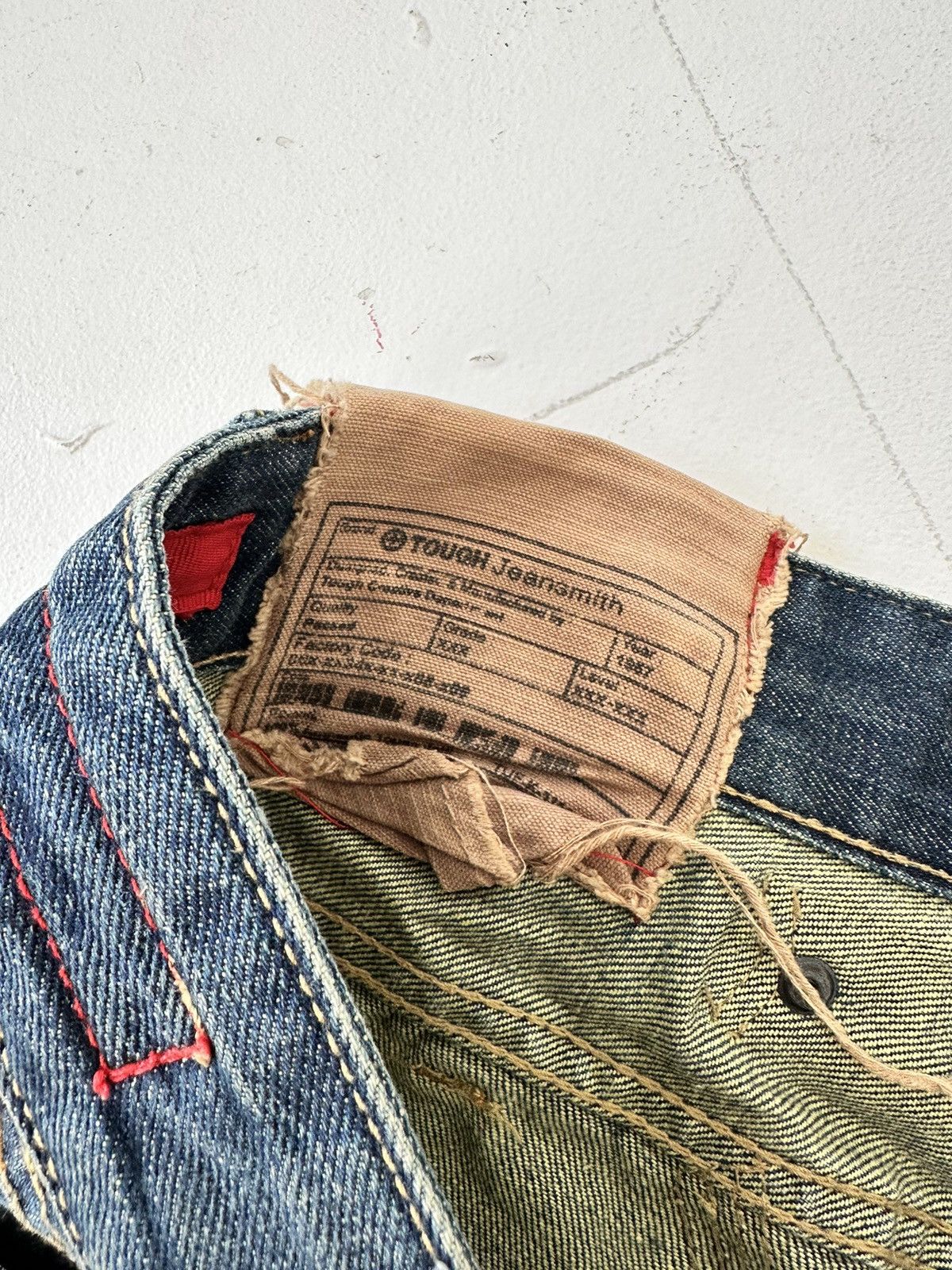 Japanese Brand Tough Jeansmith Japan Distressed Baggy Denim Jeans Size US 36 / EU 52 - 10 Thumbnail
