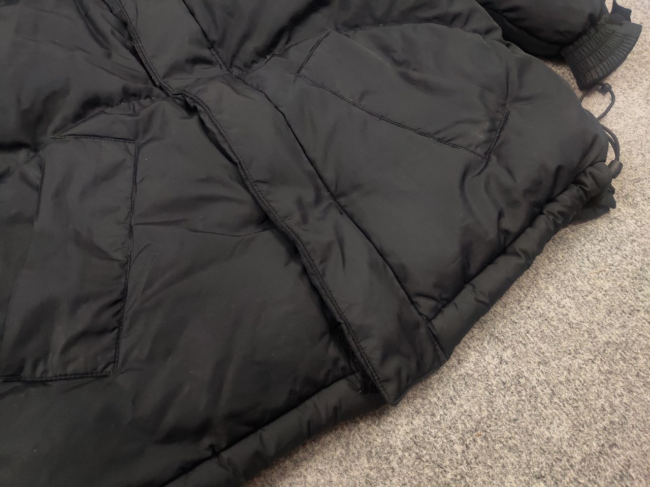 Nike 🔥 Vintage 90s Nike Logo Black puffy quilted Down Jacket Y2K Size US S / EU 44-46 / 1 - 7 Thumbnail