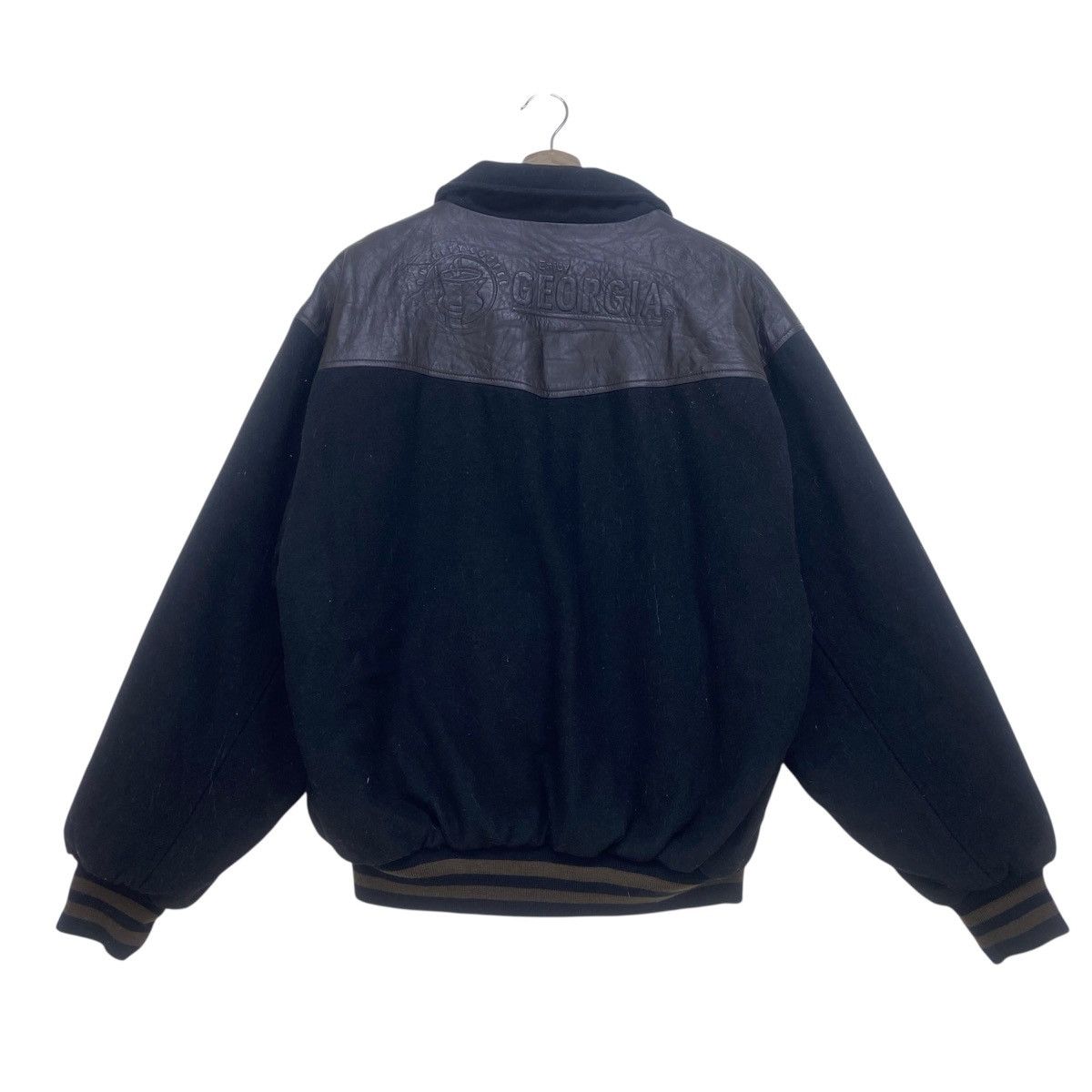 Japanese Brand Vintage American Classic Georgia Coffee Leather Varsity Size US M / EU 48-50 / 2 - 2 Thumbnail