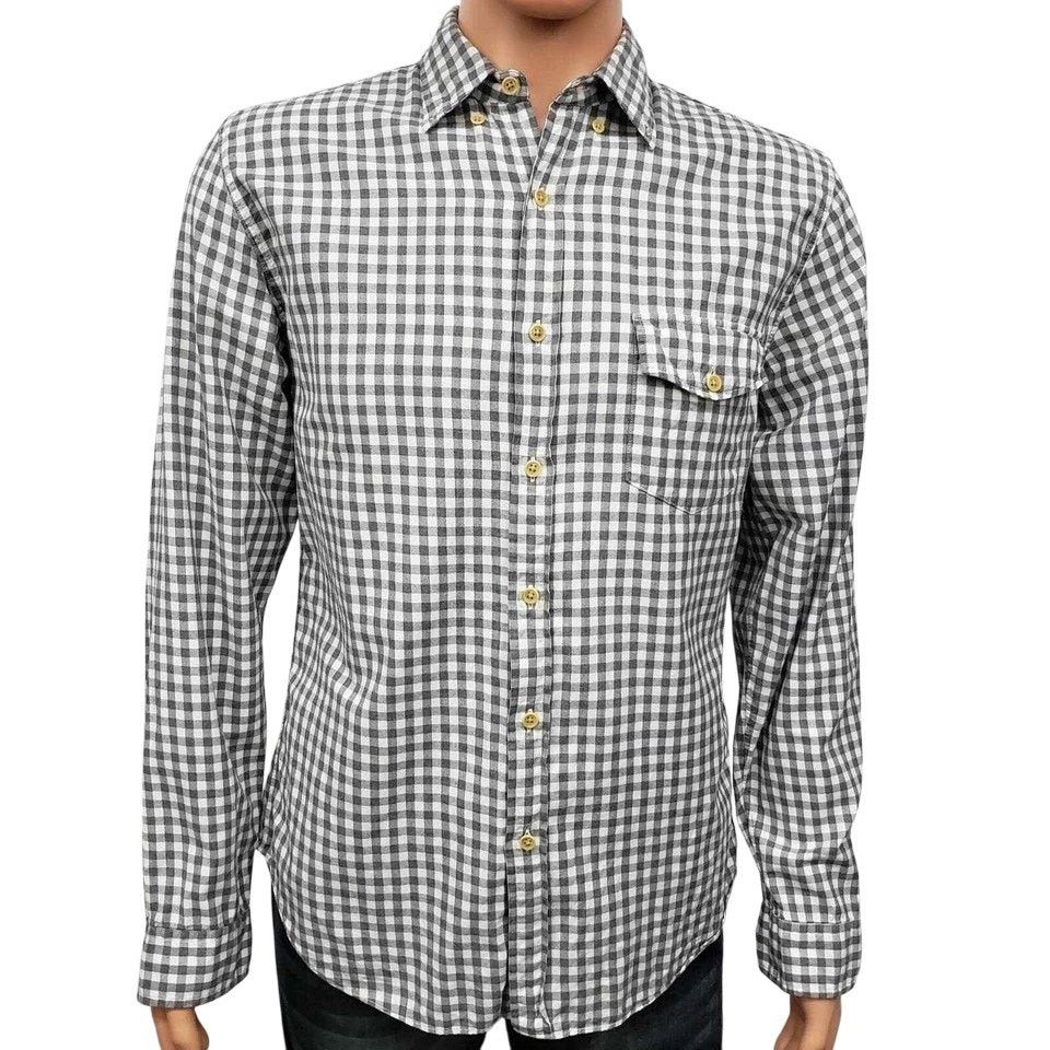 J.Crew J. Crew Work Shirt Pocket M Gingham Check Brushed Cotton Size US M / EU 48-50 / 2 - 3 Thumbnail