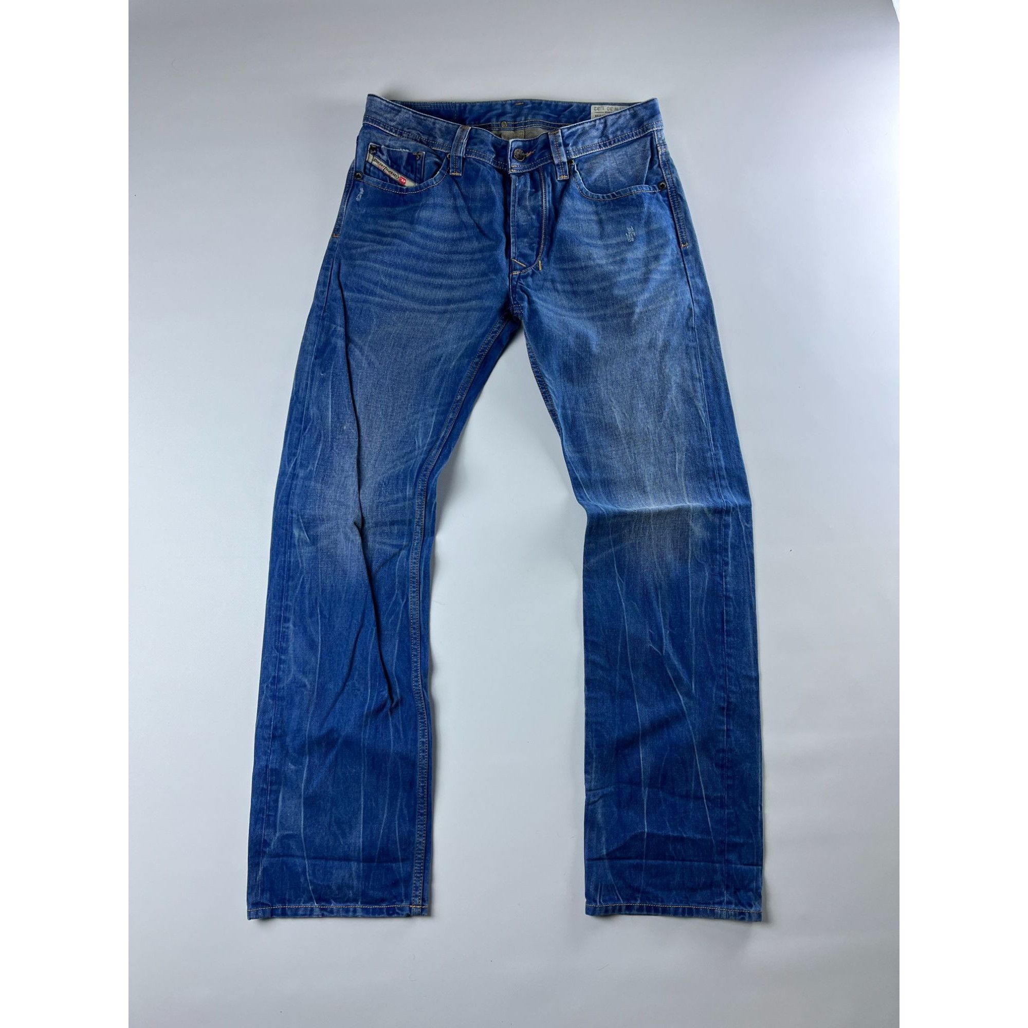 Diesel × Vintage Diesel Larkee Mens Baggy Fit Jeans Size US 33 - 3 Thumbnail