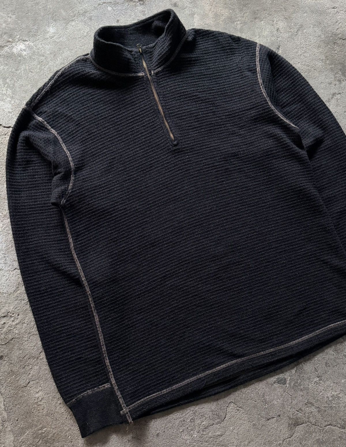 RRL Ralph Lauren RRL - Knitted Waffle Quarter Zip (Sample item) Size US M / EU 48-50 / 2 - 6 Thumbnail