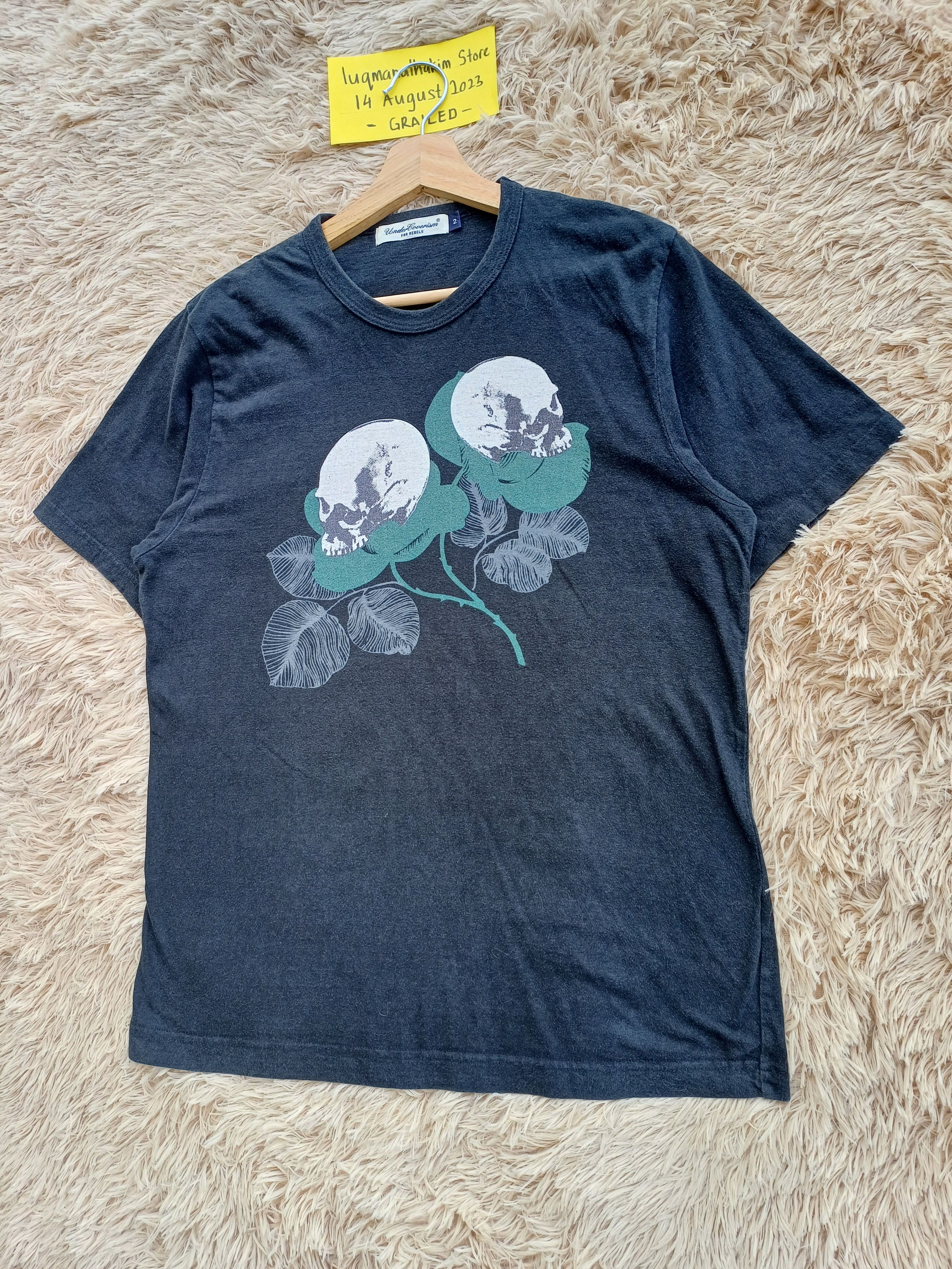 Rarest Undercover Skulls in Flowers Tshirt