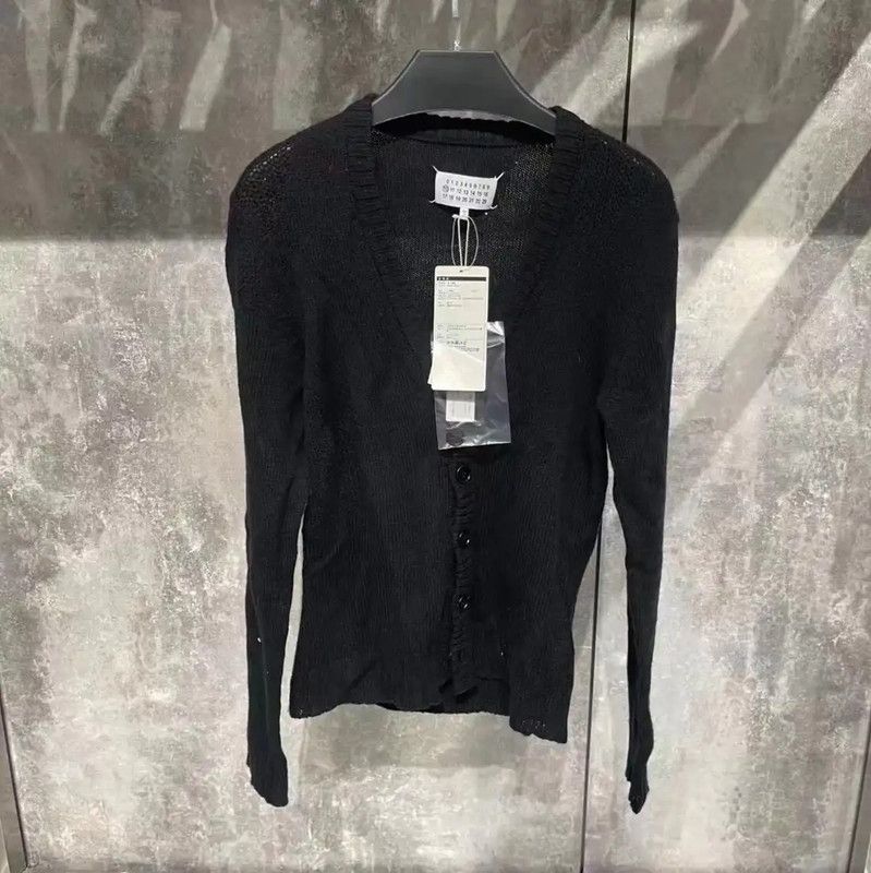 Maison Margiela Black Leather Women's Sweatshirt 0089