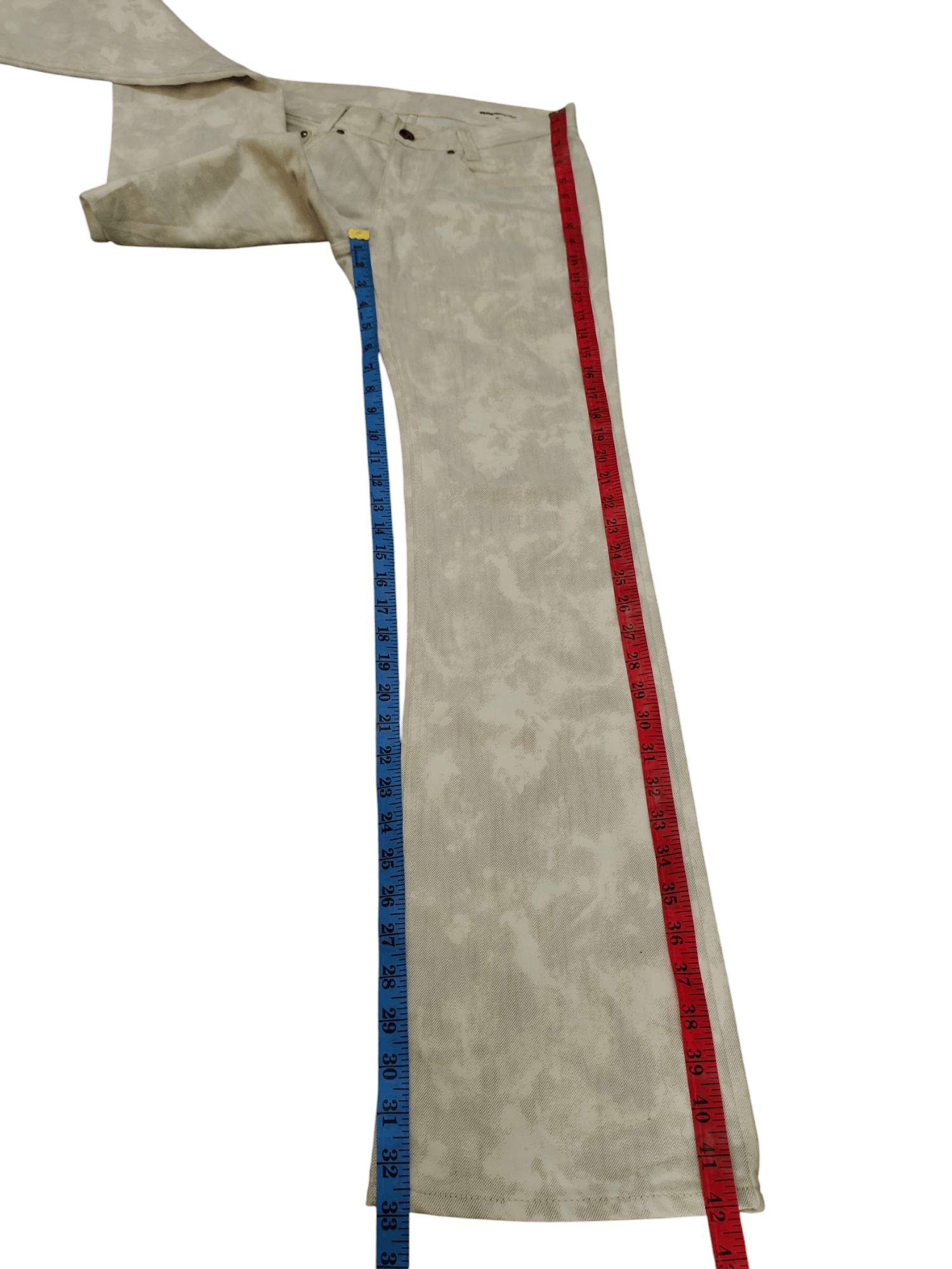semanticdesign Flare Jeans Semantic Design Snow Camo Denim Bootcut Y2k Lgb Size US 30 / EU 46 - 20 Thumbnail