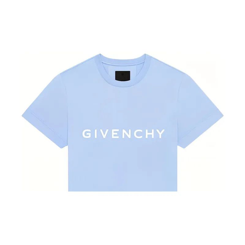 Givenchy o1w1db10325 Slim Fit T-Shirt in Light Blue Size US XS / EU 42 / 0 - 2 Thumbnail