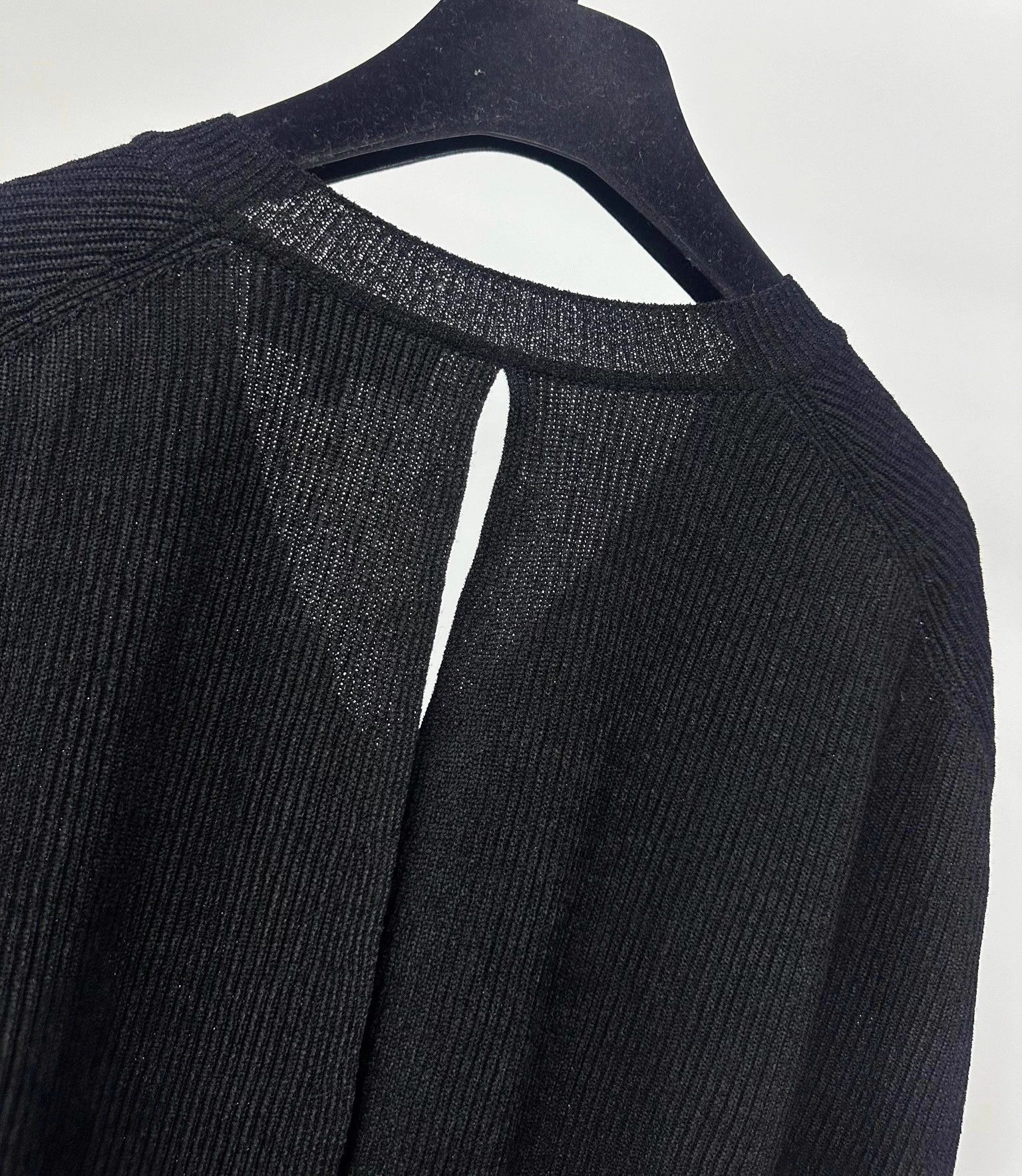 Chanel Chanel black knit blouse dress FR38 Size S / US 4 / IT 40 - 4 Thumbnail