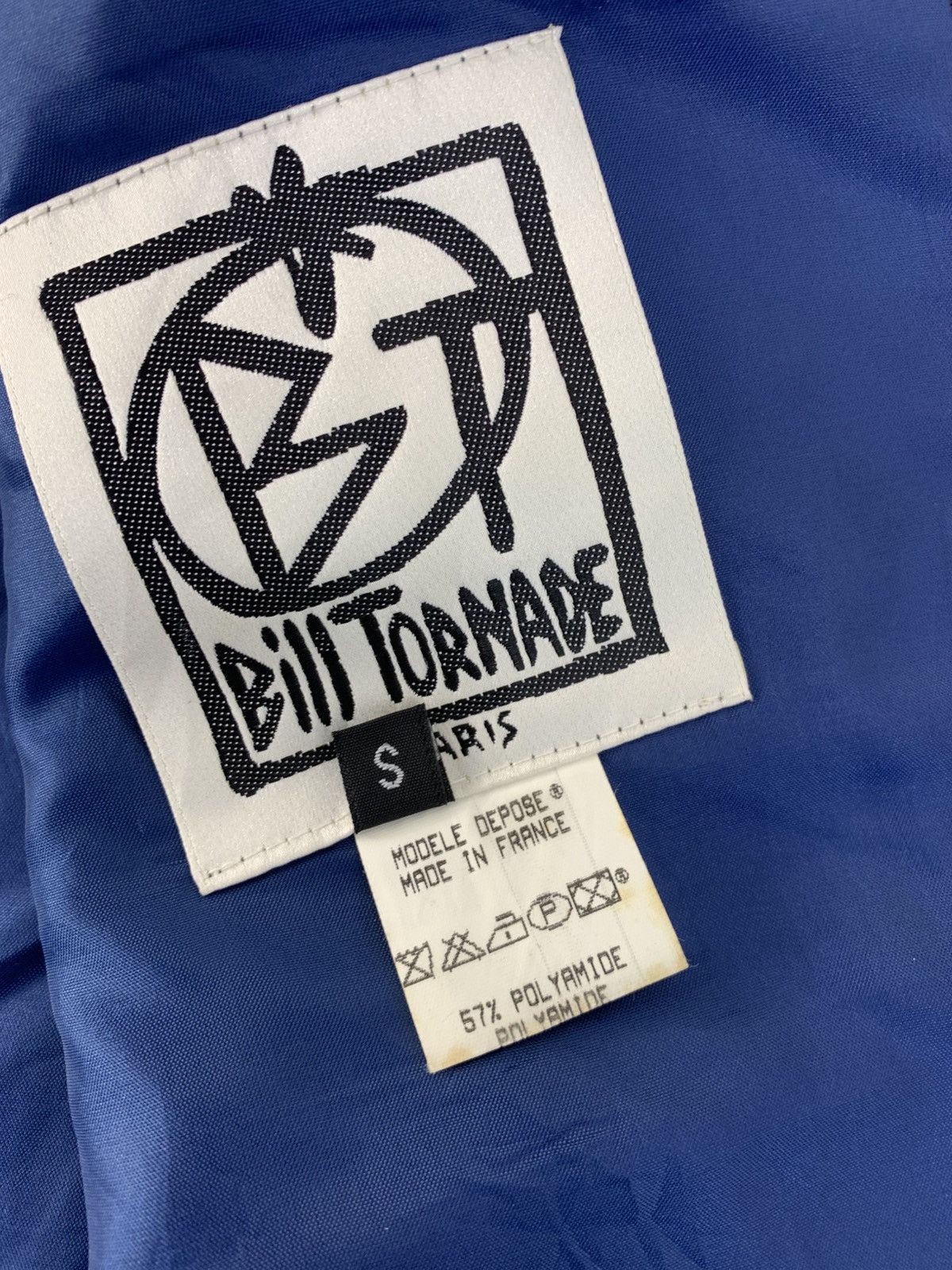 Designer Bill Tornade Paris Modele Depose Button Quilted Inner Coat Size US S / EU 44-46 / 1 - 6 Thumbnail