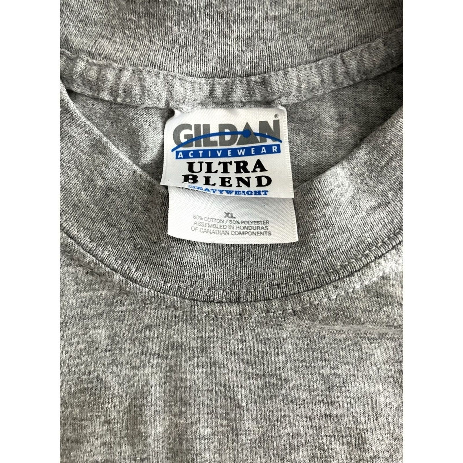 Gildan VINTAGE Gildan Shirt Mens XL Gray United Stand September 11th Embroidered Ultra Blend Y2K Size US XL / EU 56 / 4 - 4 Thumbnail
