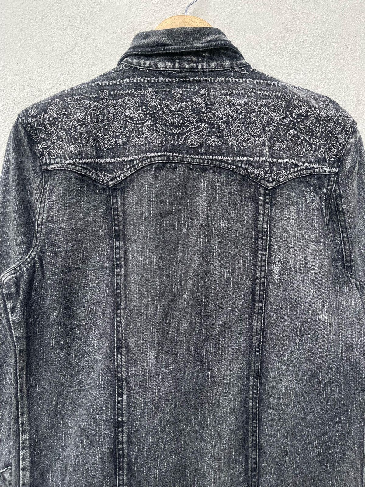 If Six Was Nine × Japanese Brand × Le Grande Bleu (L.G.B.) Semantic Design Wash Denim Western Shirt Size US S / EU 44-46 / 1 - 16 Thumbnail