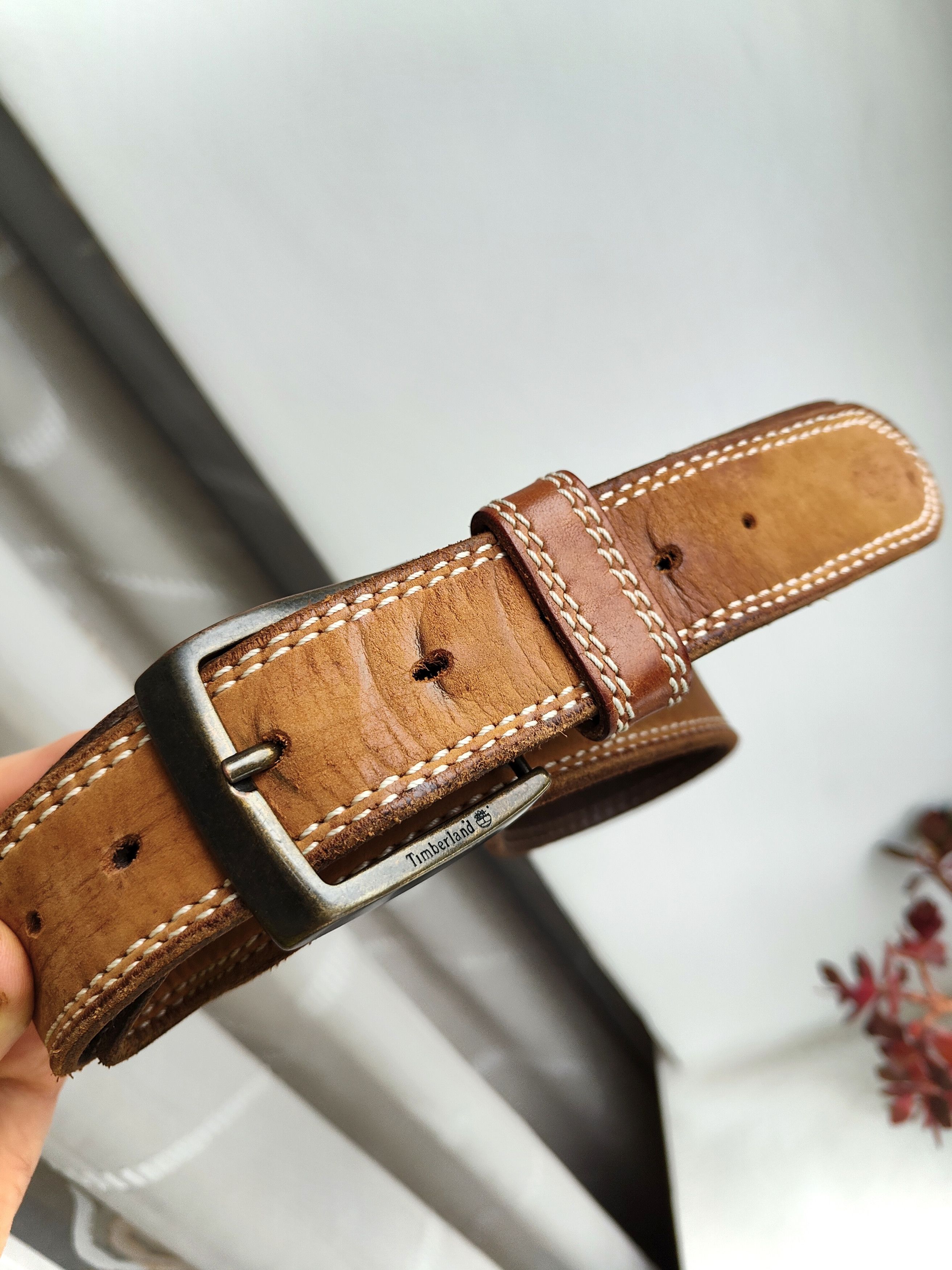 Timberland Timberland Vintage Leather Belt Size ONE SIZE - 10 Thumbnail