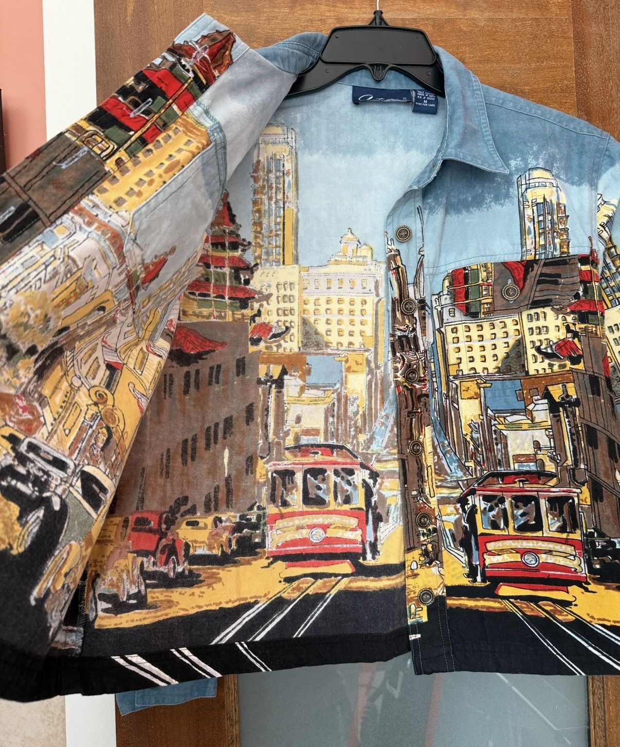 Other Artscapes San Francisco Trolley Car Denim Button Up Jackets Size M / US 6-8 / IT 42-44 - 4 Thumbnail