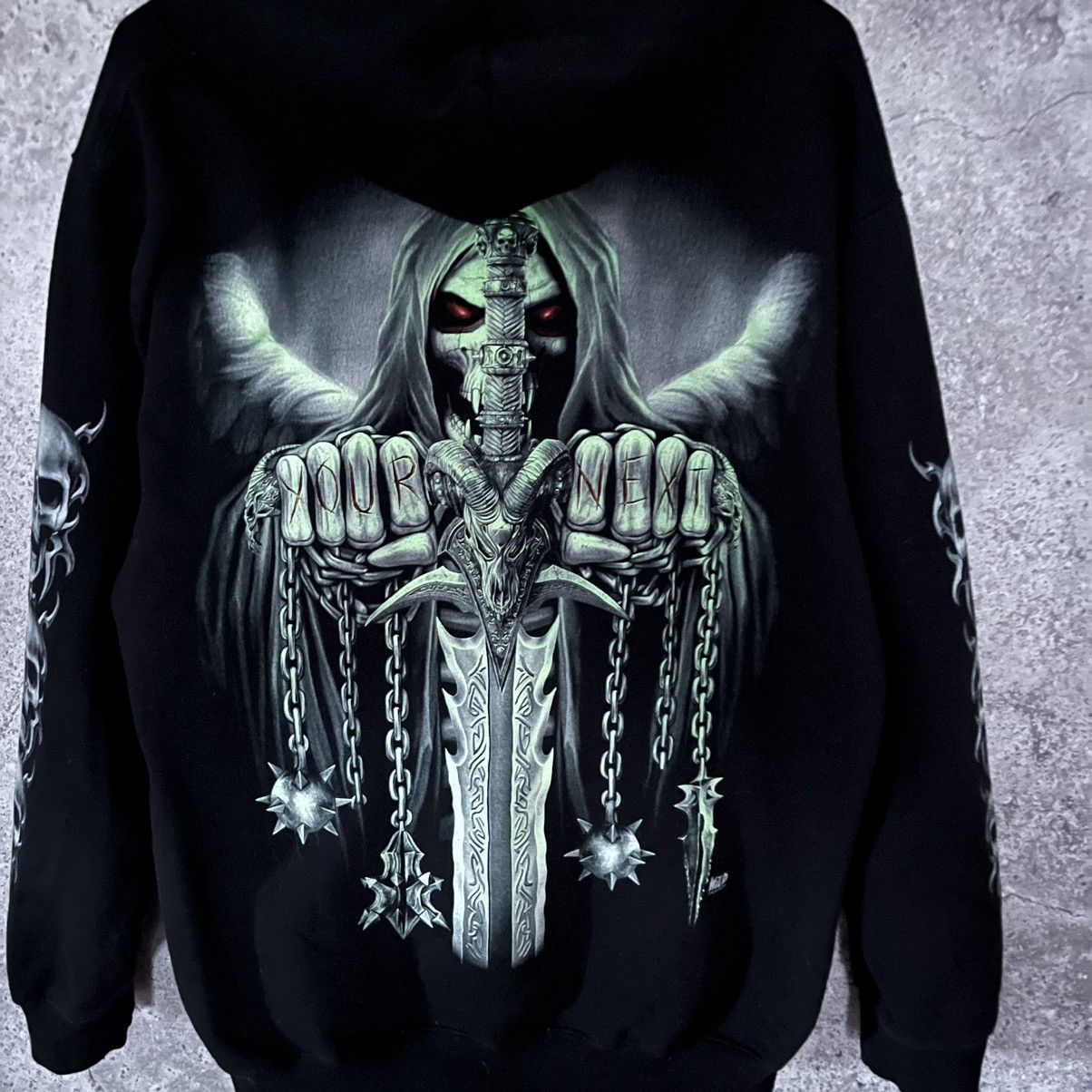 Other Vintage Wild Skulls Hoodie Neon Logo Gothic Street Style Size US XL / EU 56 / 4 - 8 Thumbnail