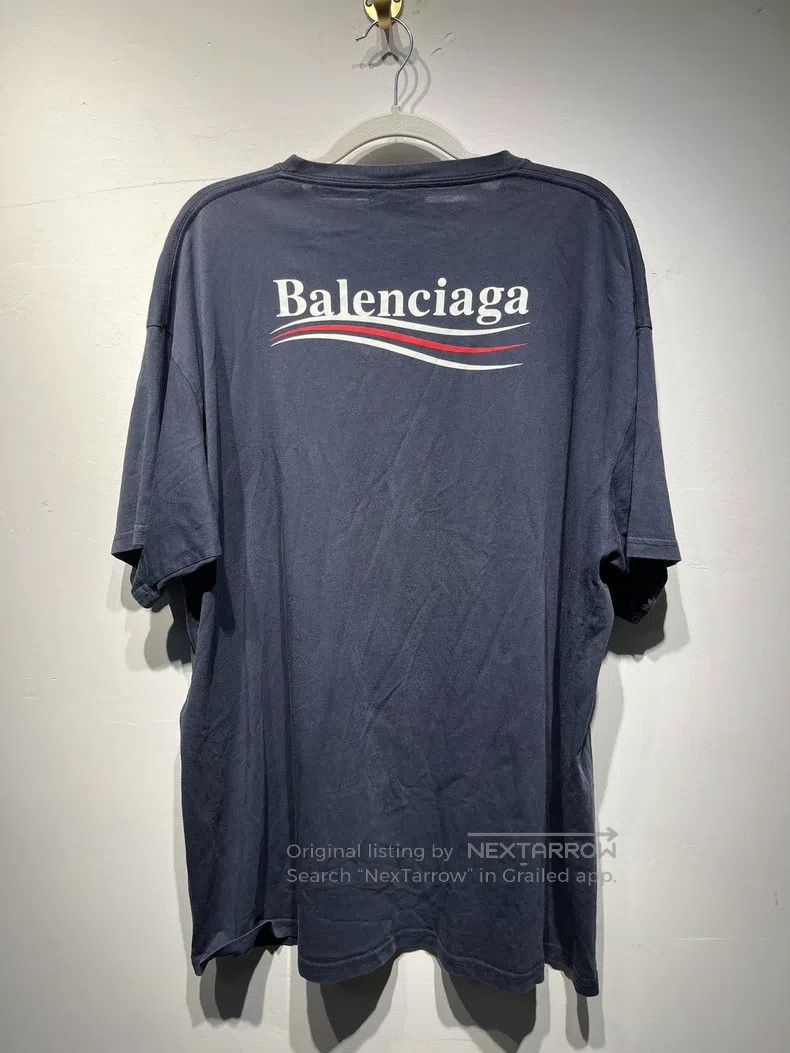 Balenciaga Balenciaga Logo Printed Straight Short Sleeve Crew Neck T- Size US L / EU 52-54 / 3 - 2 Thumbnail