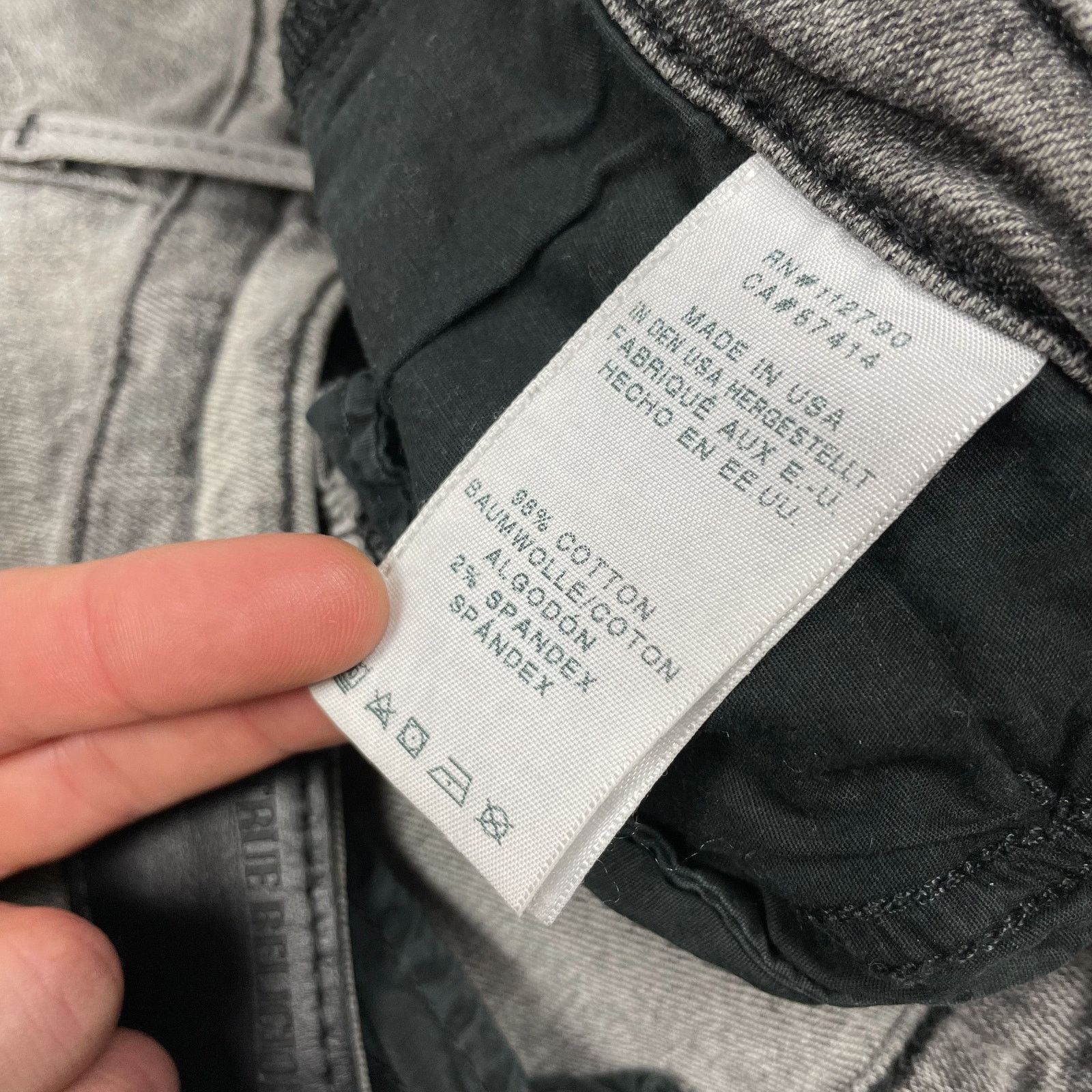 True Religion True Religion Halle Women's Gray Denim Super Skinny Jeans 8 Size 30" / US 8 / IT 44 - 11 Thumbnail