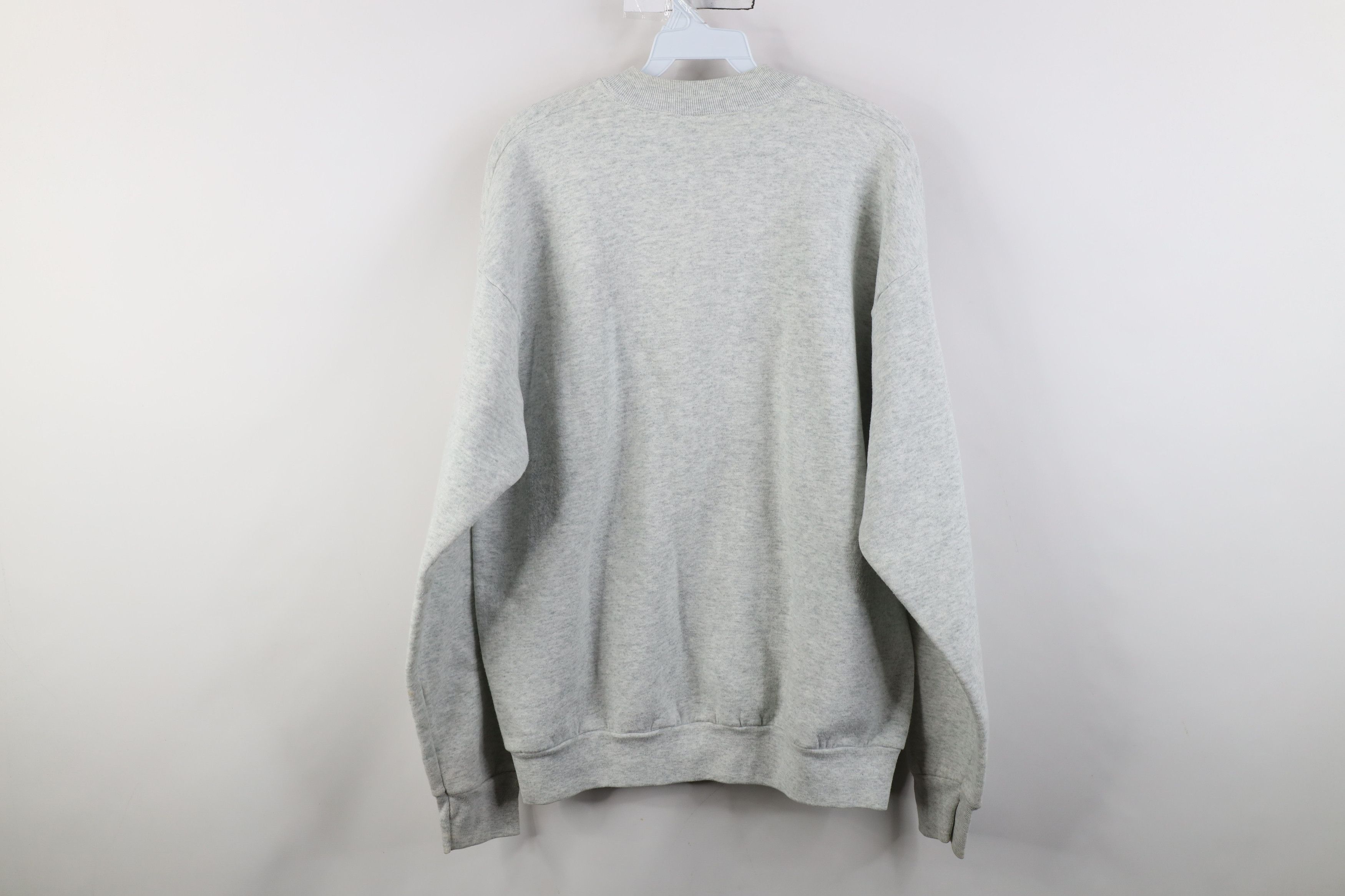 Vintage Vintage 90s Streetwear Crewneck Sweatshirt Heather Gray USA Size US XL / EU 56 / 4 - 12 Thumbnail