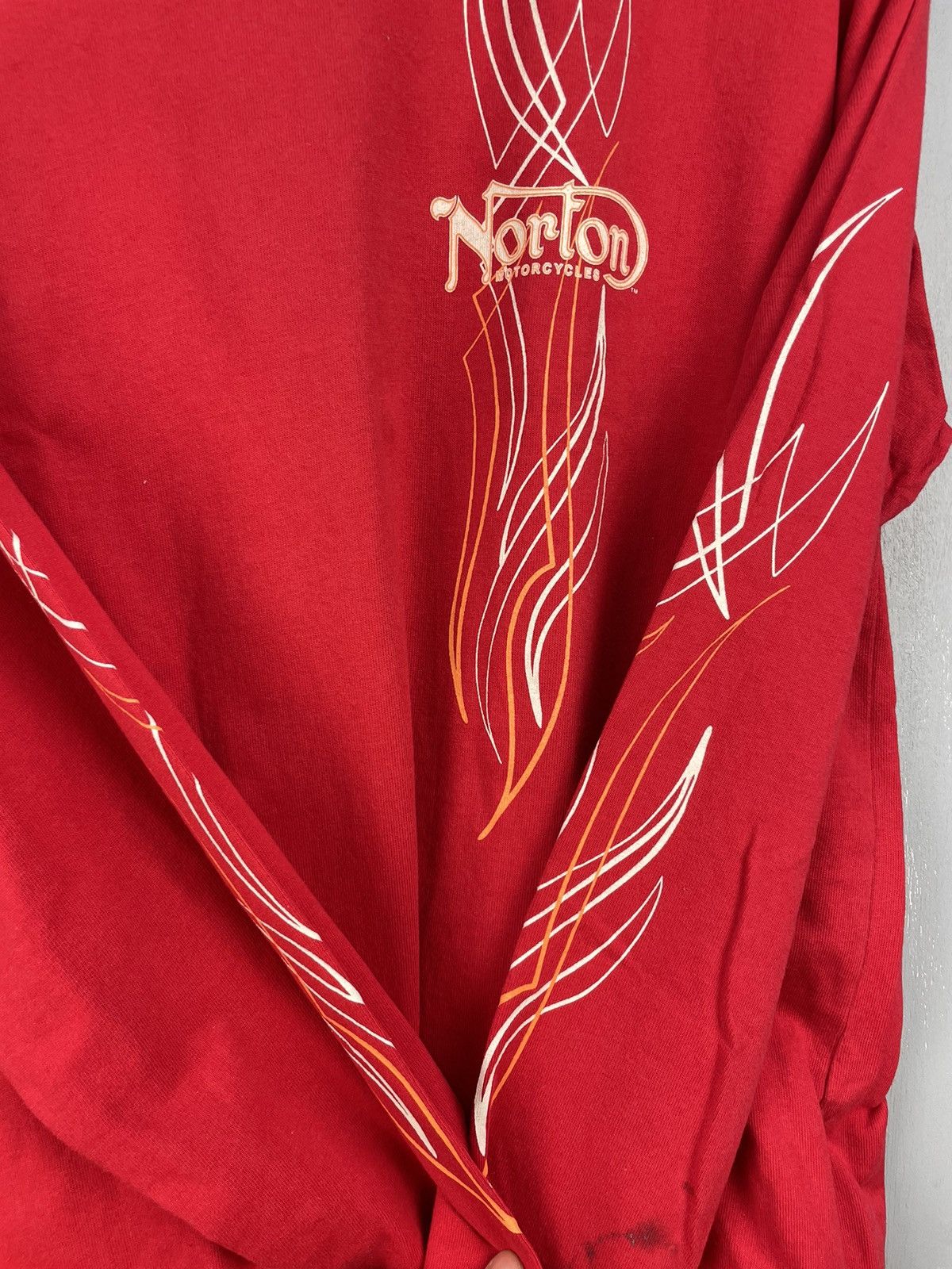 Norton Vintage Norton Motorcycle pinstripe long sleeve shirt Size US M / EU 48-50 / 2 - 6 Thumbnail