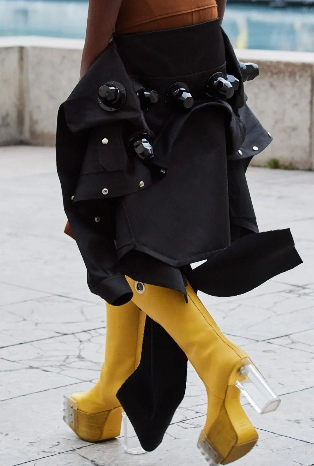 Rick Owens SS20 Rick Owens UNRELEASED SAMPLE Banana Cowboy Kiss Heels Size US 8 / EU 41 - 8 Thumbnail