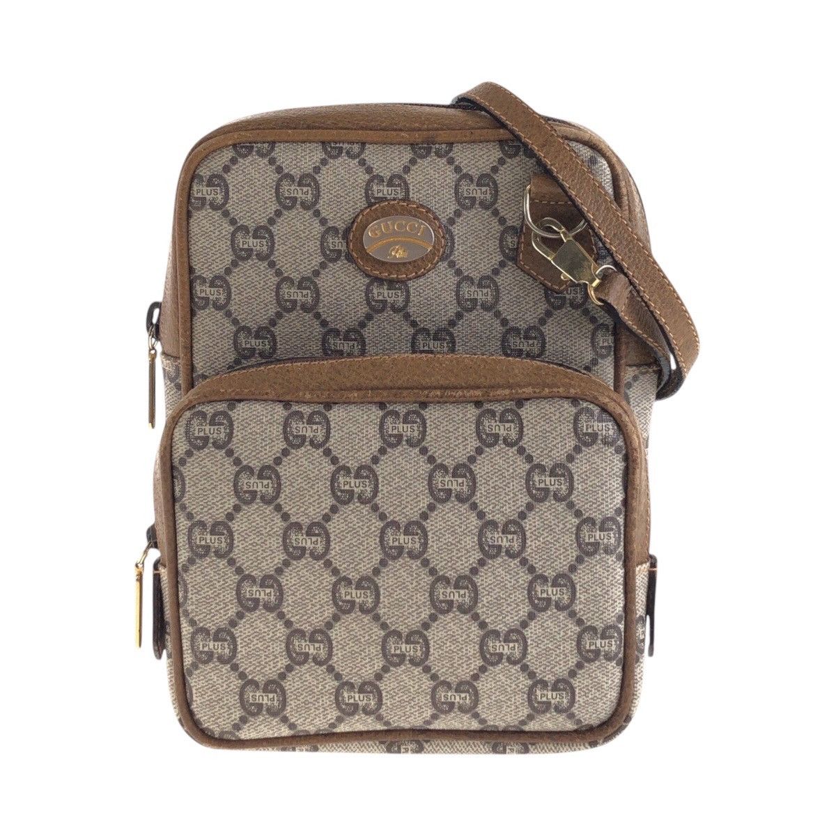 Gucci Gucci GG Supreme Canvas Gucci Plus Shoulder Bag Canvas Crossbody Bag 410516 in Beige, Women's