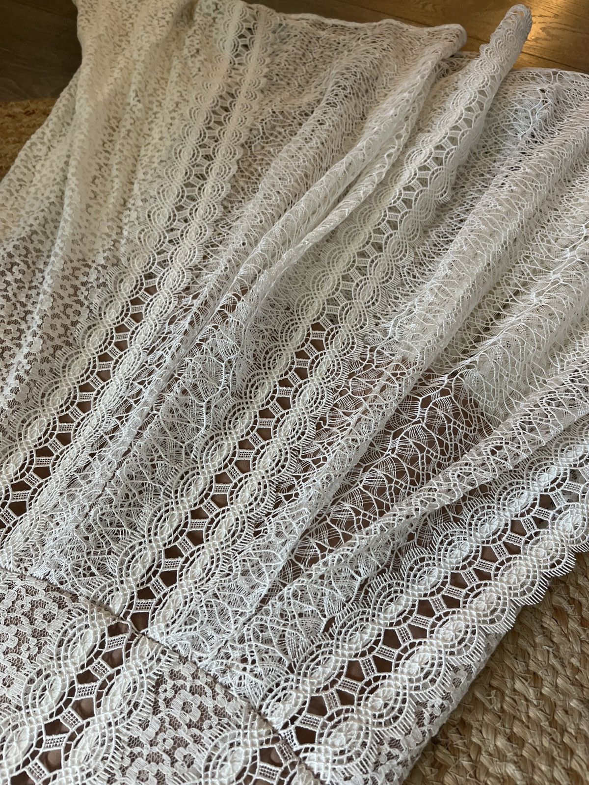 Self-Portrait Sheer Lace Maxi Dress with Corset Bodice Size XS / US 0-2 / IT 36-38 - 4 Thumbnail
