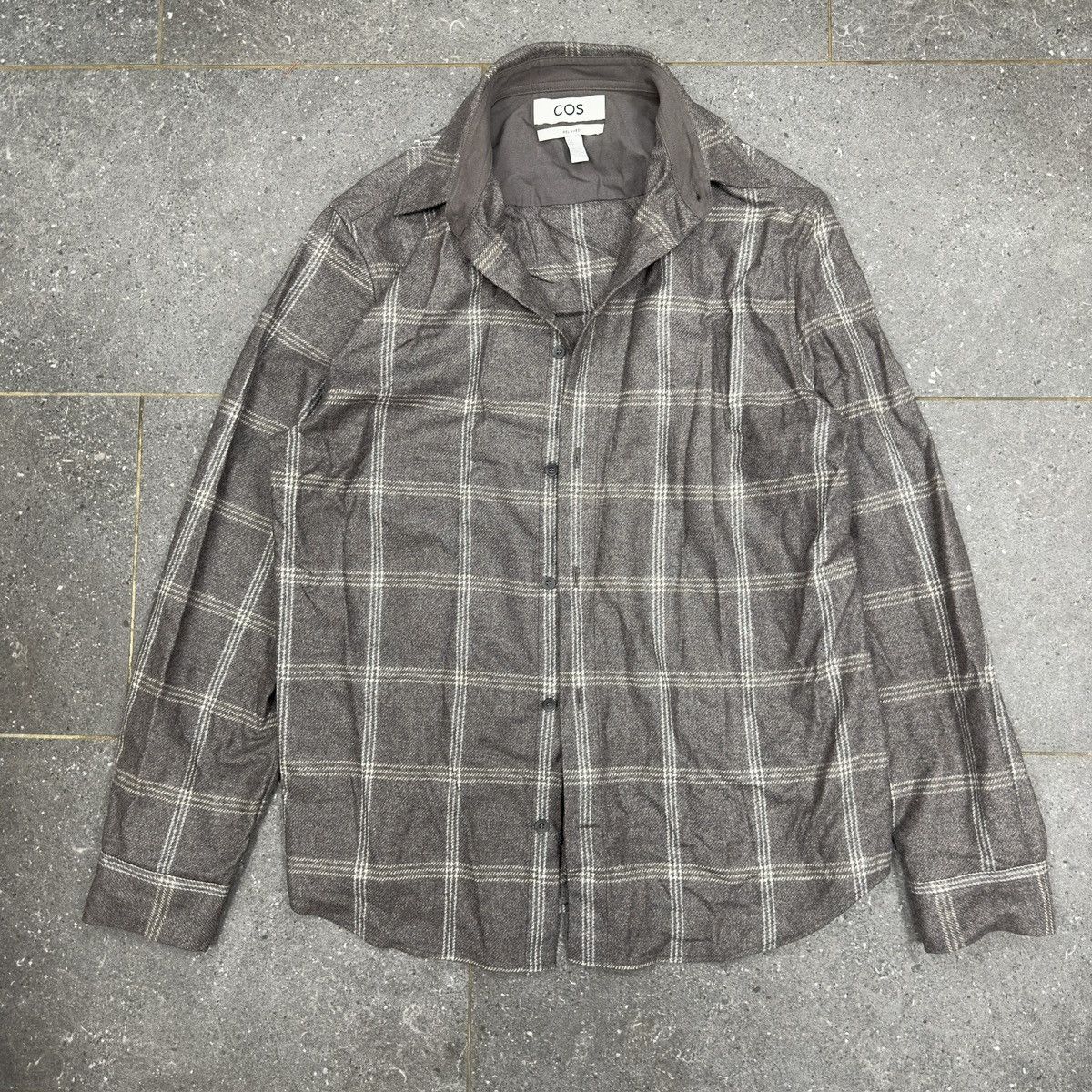 Cos Cos Check Wool Shirt Size US M / EU 48-50 / 2 - 2 Thumbnail