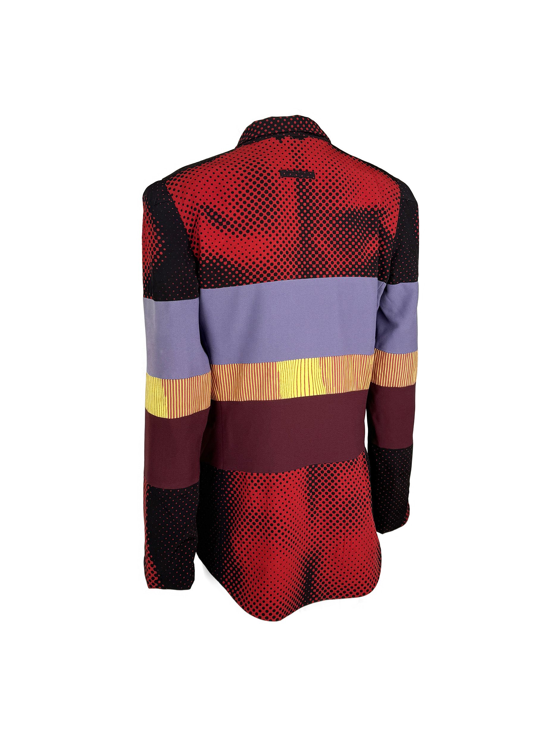 Jean Paul Gaultier Jean Paul Gaultier S/S 1996 Vintage Cyberbaba Print Blazer M Size M / US 6-8 / IT 42-44 - 1 Thumbnail