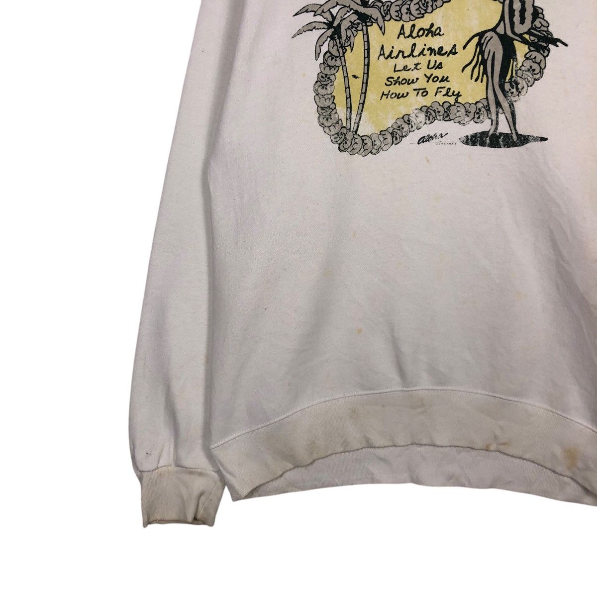 Japanese Brand 📌Vintage Sweatshirt Aloha Airlines Big Logo Design Size US M / EU 48-50 / 2 - 5 Thumbnail