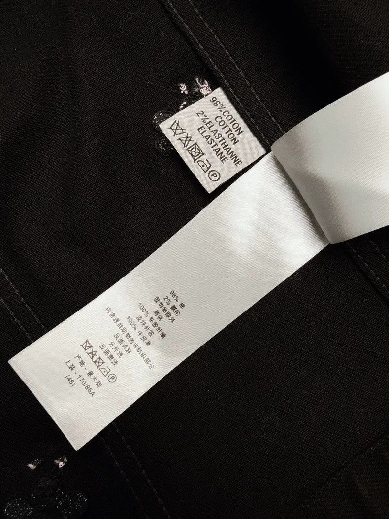 Dior Dior Black Embroidered Denim Jacket-2506 Size US L / EU 52-54 / 3 - 6 Thumbnail