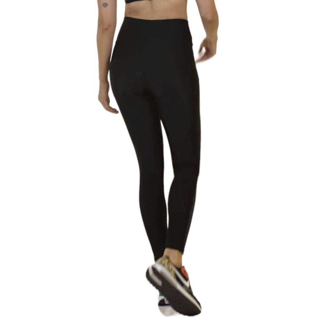Other Cajubrasil Women Size M High Waist LeggingBlack Pink Stripe Size 27" / US 4 / IT 40 - 2 Thumbnail