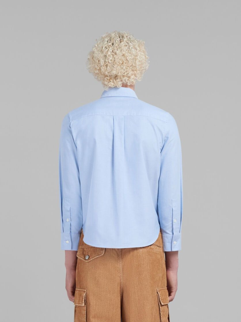Marni o1w1db10125 Cropped Oxford Shirt in White Size US L / EU 52-54 / 3 - 3 Thumbnail