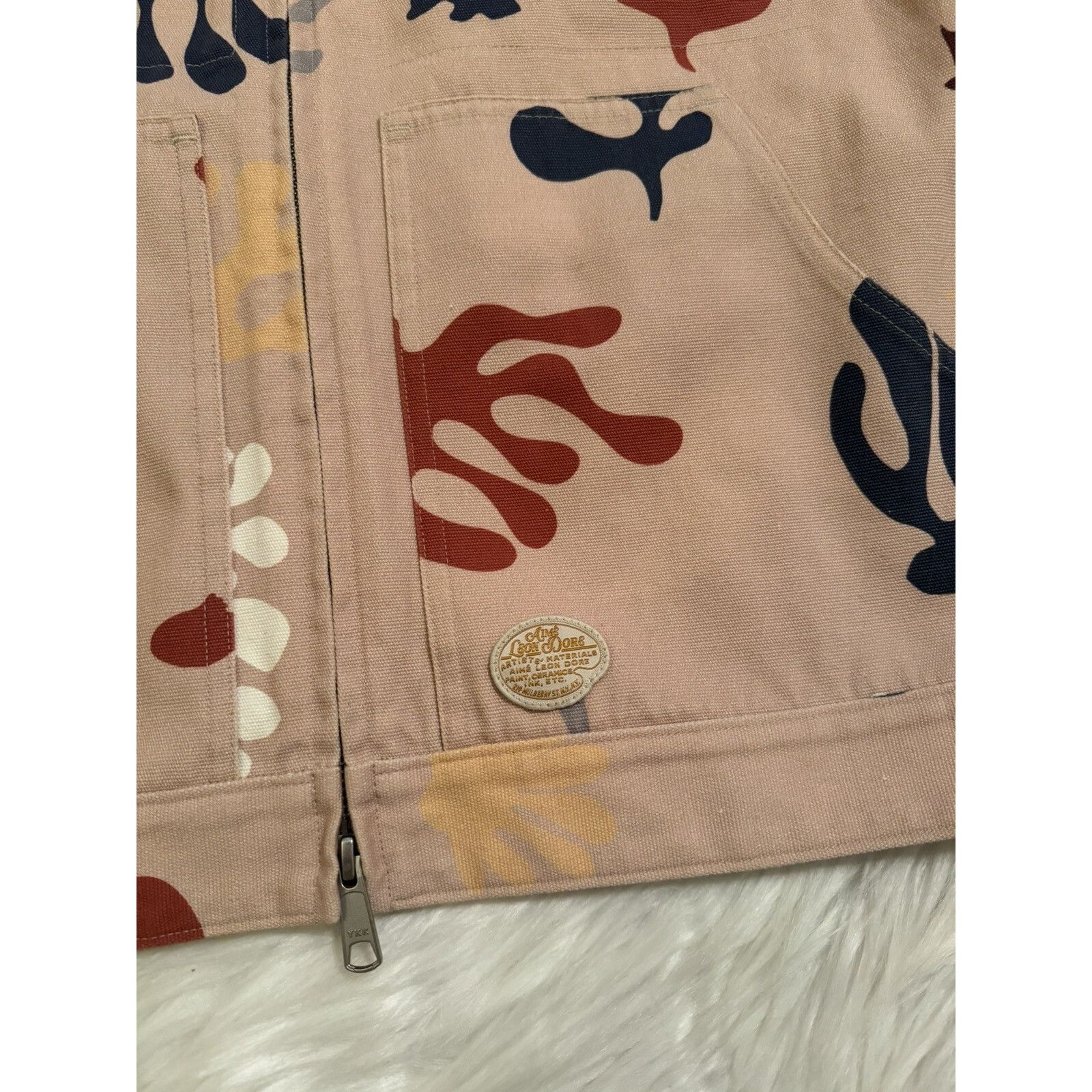 Aime Leon Dore Aime Leon Dore Cutout Workwear Jacket Full Zip Tan Medium Size US M / EU 48-50 / 2 - 3 Thumbnail