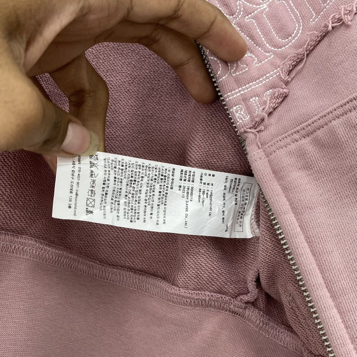 Marithe + Francois Girbaud Marithe Francois Girbaud Paris Embroidery Crop Zip Hoodie Size S / US 4 / IT 40 - 6 Thumbnail