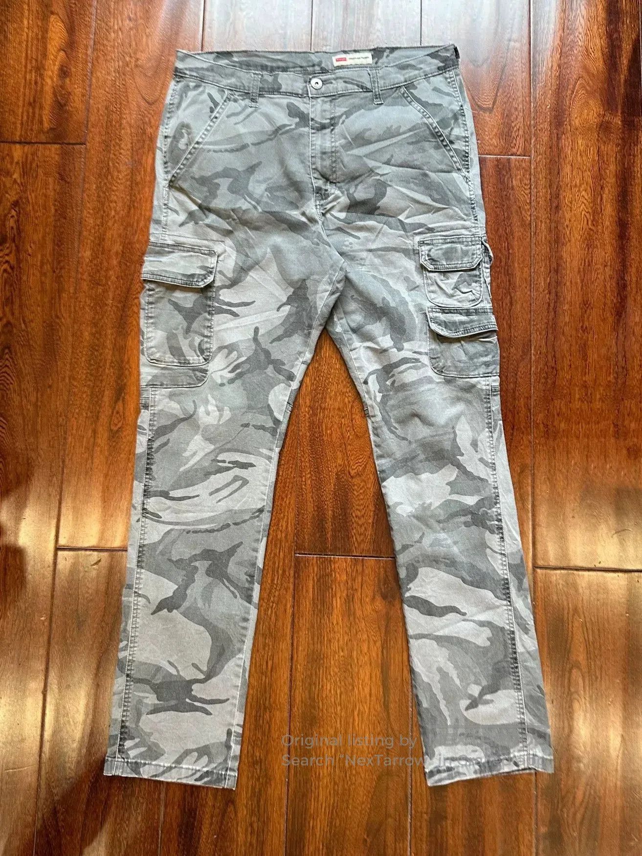 Vintage Vintage Wrangler Camo Cargo Work Pants. Size US 26 / EU 42 - 2 Thumbnail
