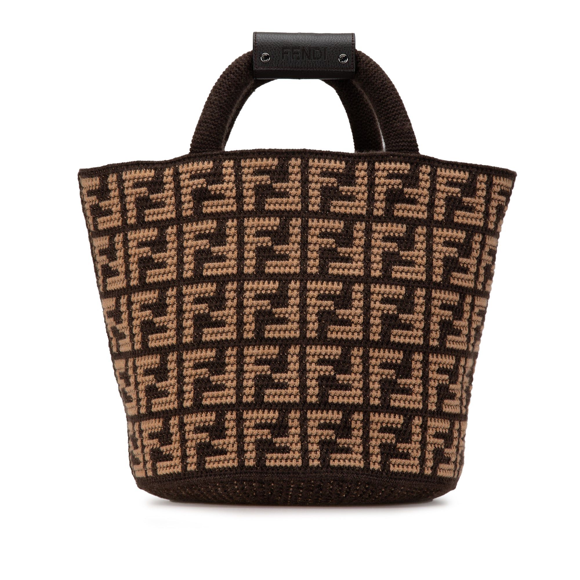 Fendi Zucca Cashmere Shopping Tote Size ONE SIZE - 1 Thumbnail
