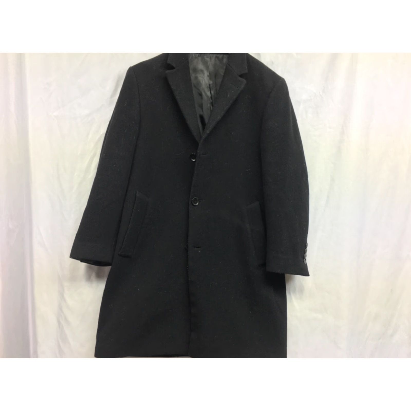 Calvin Klein Calvin Klein Black Overcoat Peacoat Button Up MEN SIZE 41 Winter Warm Dress Size US XS / EU 42 / 0 - 2 Thumbnail