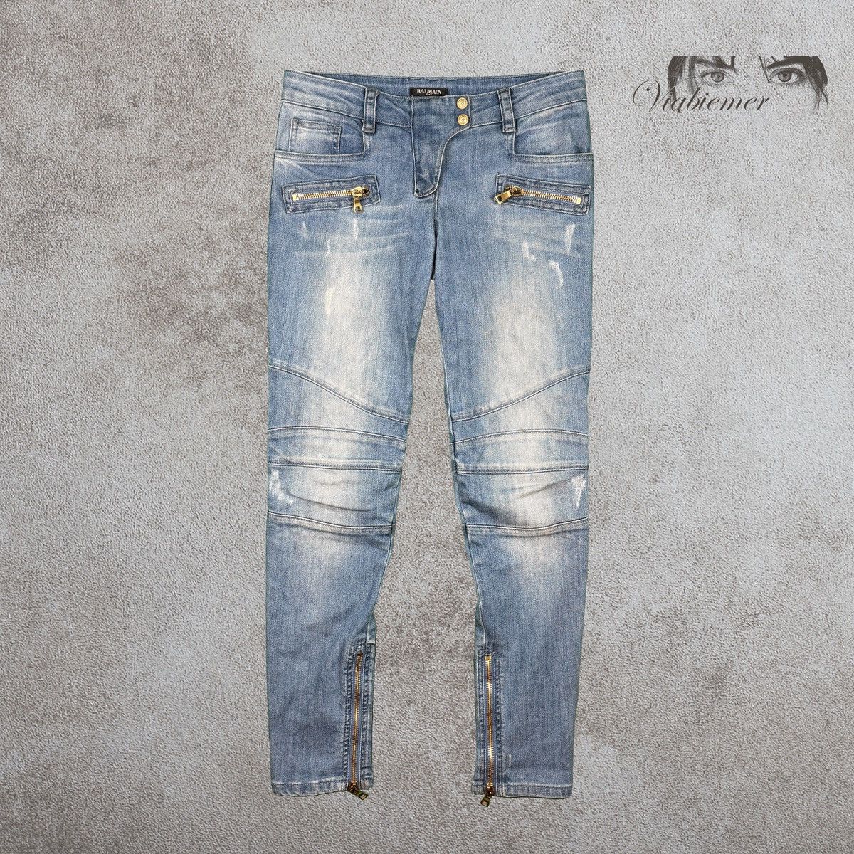 Balmain Balmain biker denim Size US 31 - 1 Thumbnail