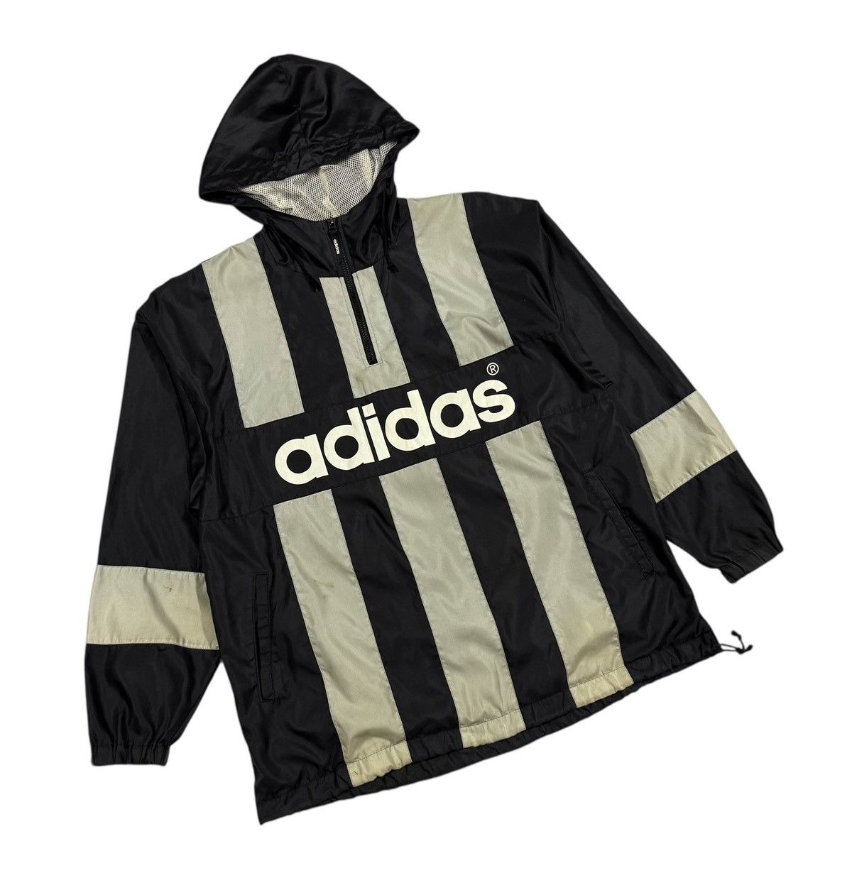 Adidas Vtg🔥Adidas Half Zipper Pullover Hoodies Windbreaker Size US L / EU 52-54 / 3 - 6 Thumbnail