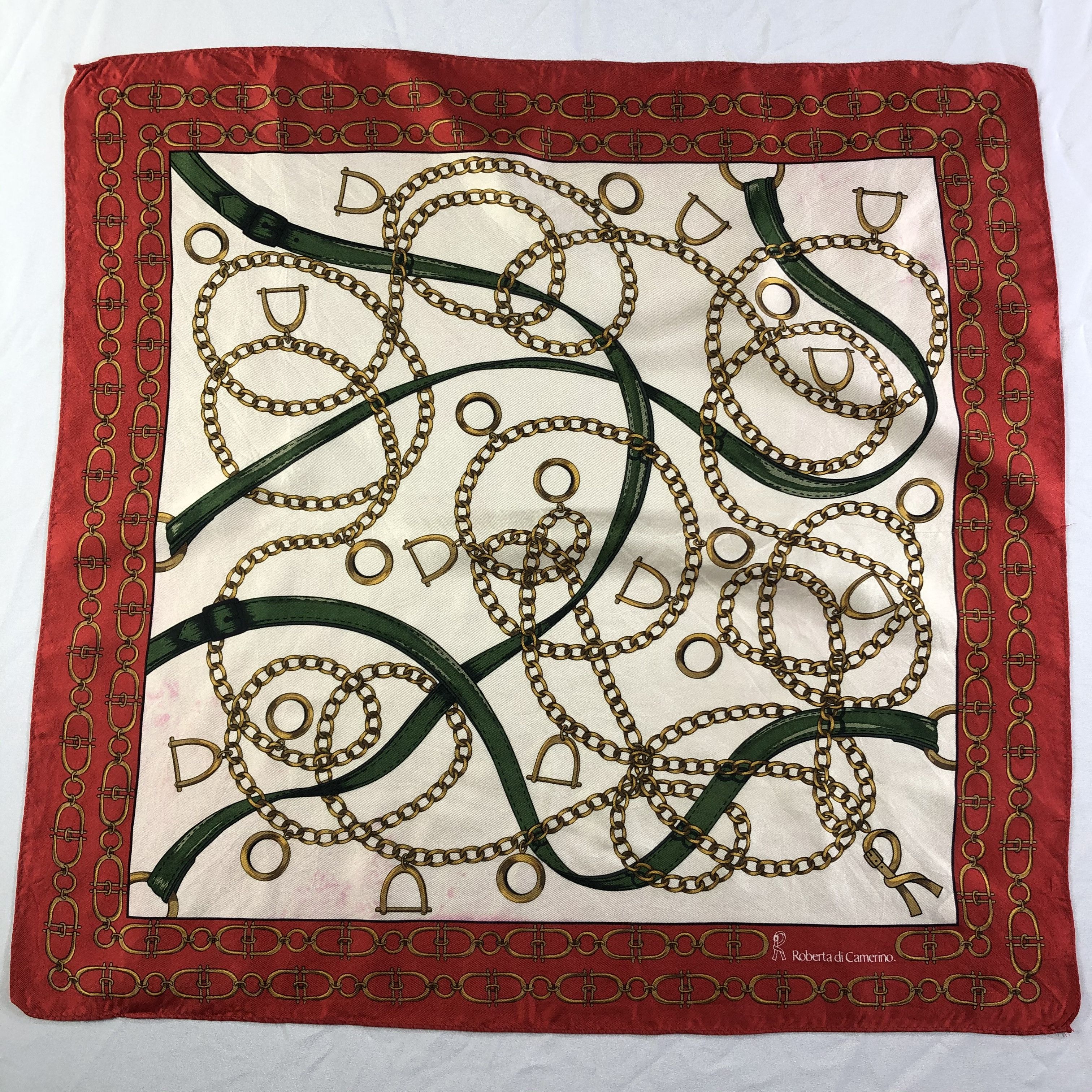 Roberta di Camerino × Vintage Vintage Roberta Di Camerino Silk Scarf Size ONE SIZE - 2 Thumbnail