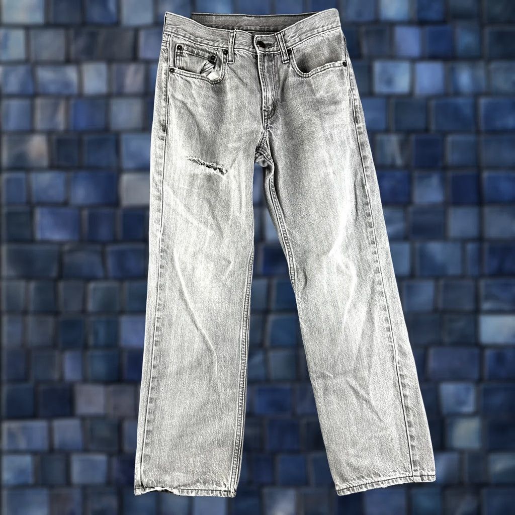 Old Navy Old Navy Jeans Mens 29 Loose Gray Wash Cotton Pockets Distressed Hole Fray Hems Size US 29 - 1 Thumbnail