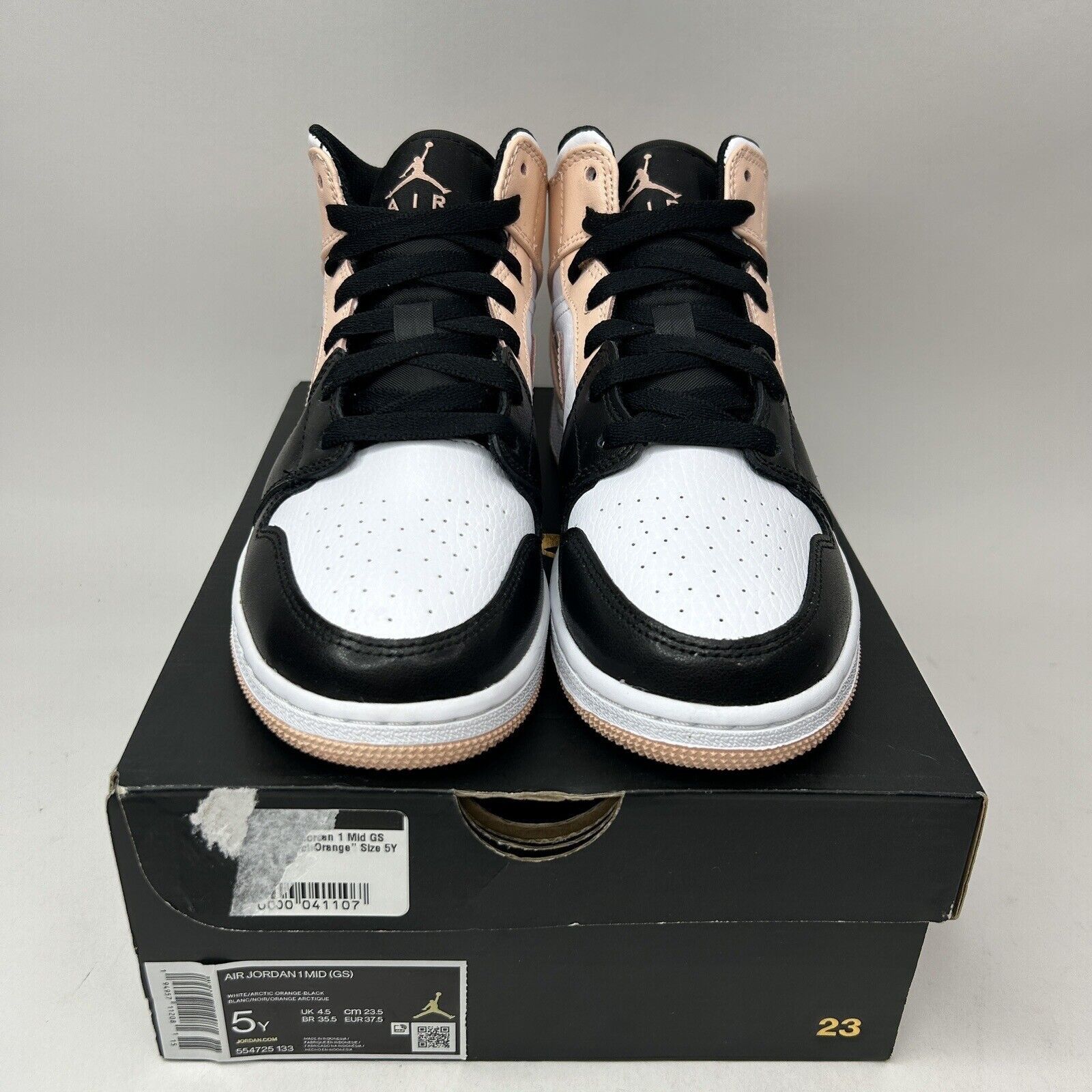 Jordan Brand Nike Air Jordan 1 Mid Retro GS “Crimson Tint/ Artic Orange” Size US 6.5 / IT 36.5 - 2 Thumbnail