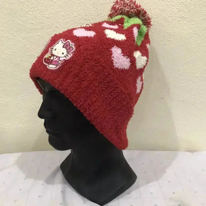 Cartoon Network × Vintage Hello Kitty Fleece Bobble Beanie Hat Size ONE SIZE - 3 Thumbnail
