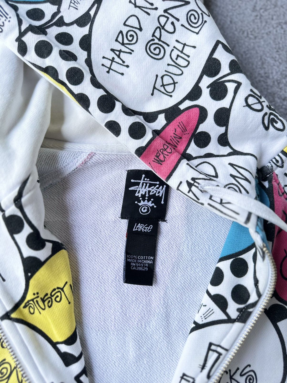 Stussy vintage stussy speech bubble comic Size US L / EU 52-54 / 3 - 4 Thumbnail