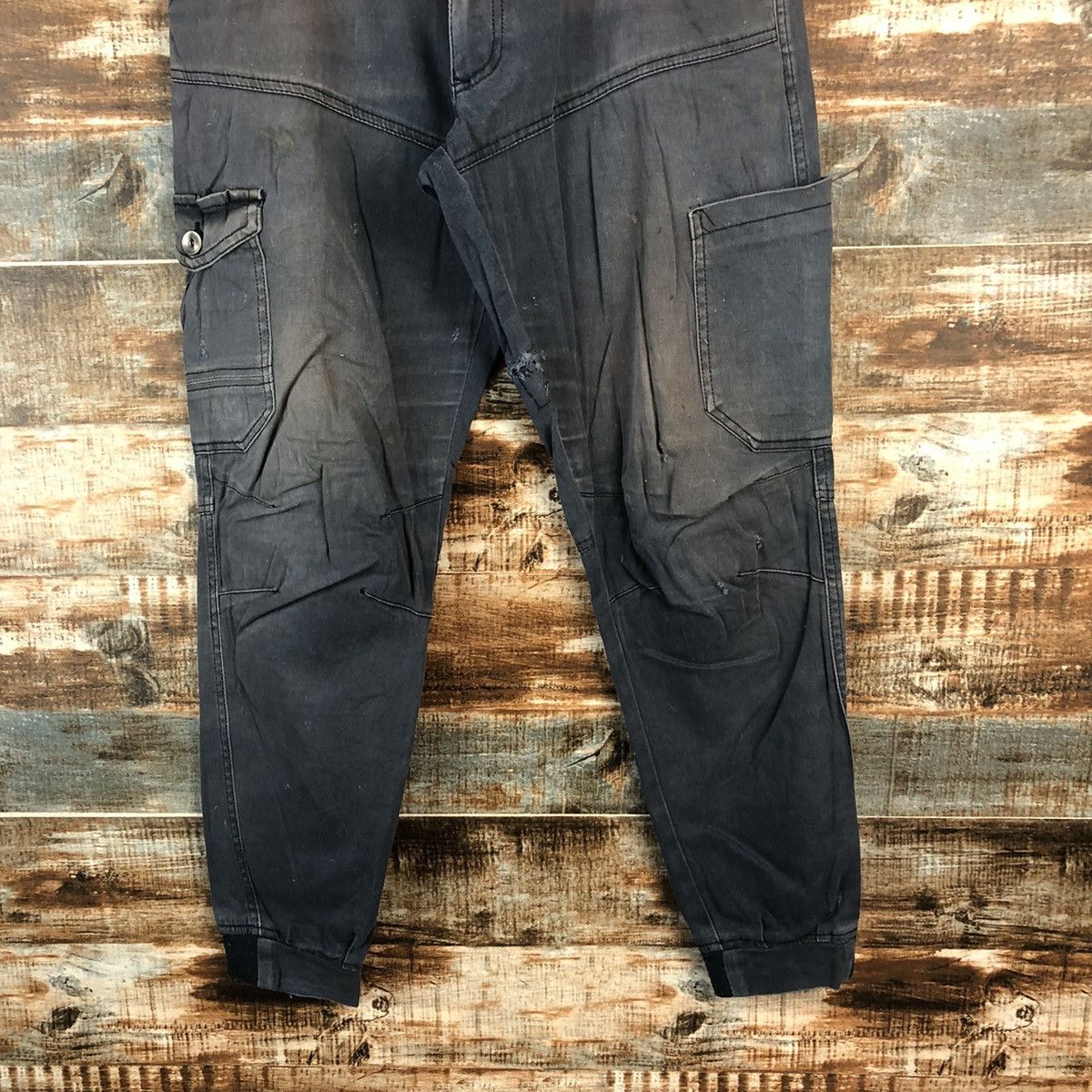 Japanese Brand DL Japanese Brand Dark Blue Cargo Multipocket Pants #C717 Size US 30 / EU 46 - 3 Thumbnail