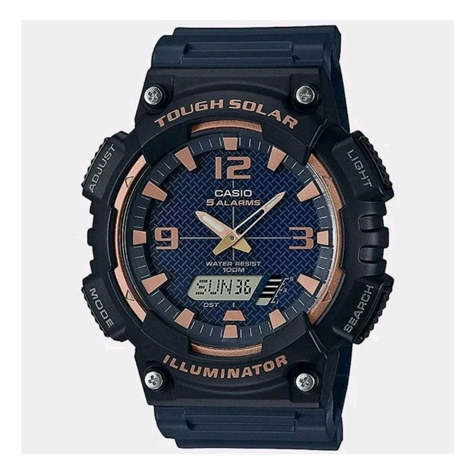 Casio Casio Men's Tough Solar Quartz Alarm World Time Resin Watch Size ONE SIZE - 1 Thumbnail