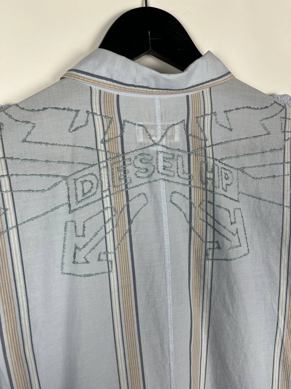 Diesel Vintage Diesel HP Industries Men's Embroidered Striped Size US XL / EU 56 / 4 - 3 Thumbnail