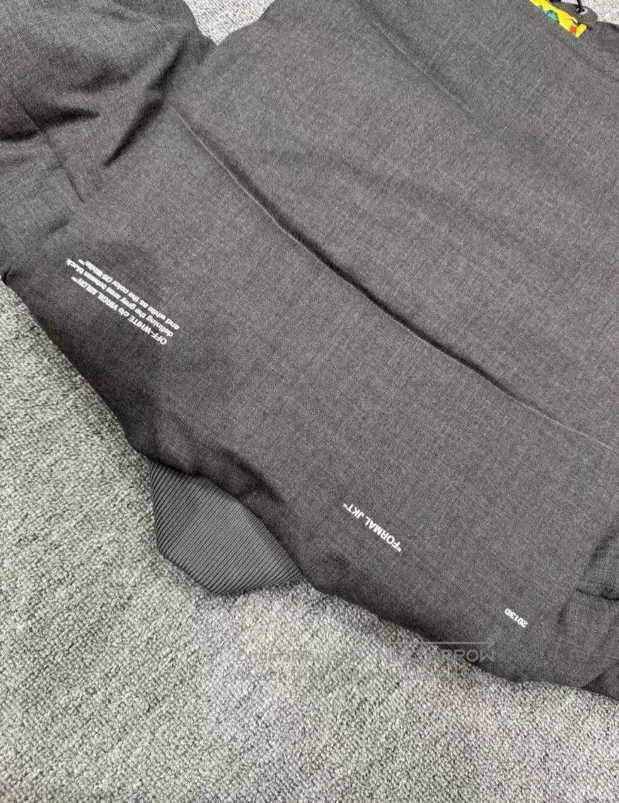 Off-White OFF-WHITE Long-Sleeve Stand Collar Down Jacket. Size US M / EU 48-50 / 2 - 6 Thumbnail
