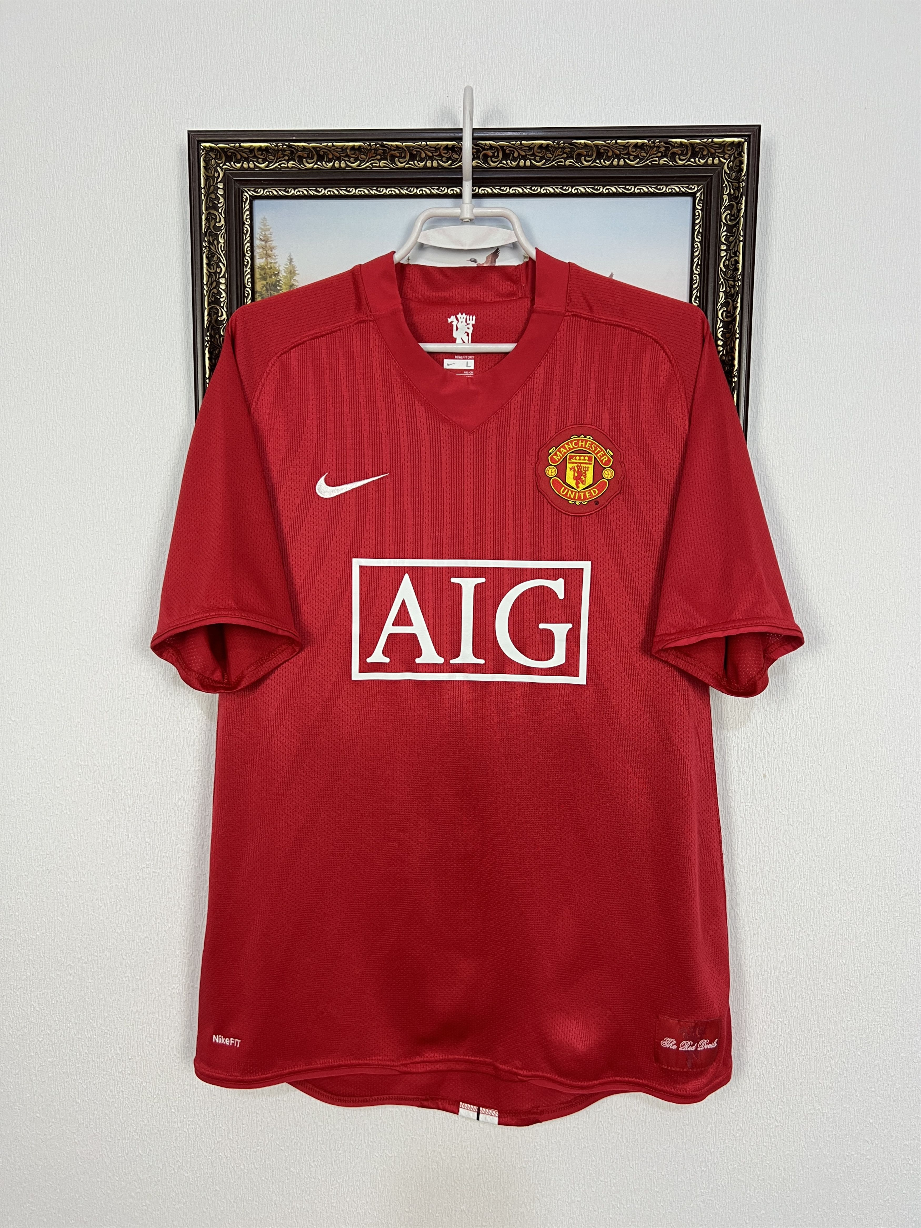 Nike Manchester United Home football shirt 2007 Soccer Nike Size US L / EU 52-54 / 3 - 1 Thumbnail